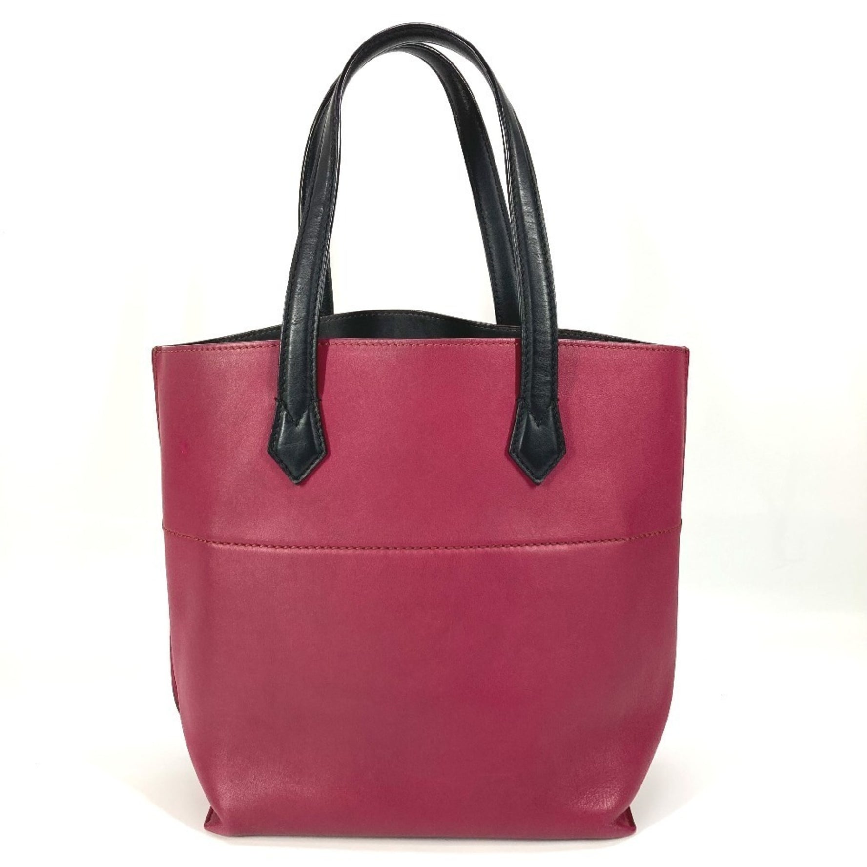 FENDI Bicolor All-in-one Shopping Tote Bag Shoulder Leather Men's Purple