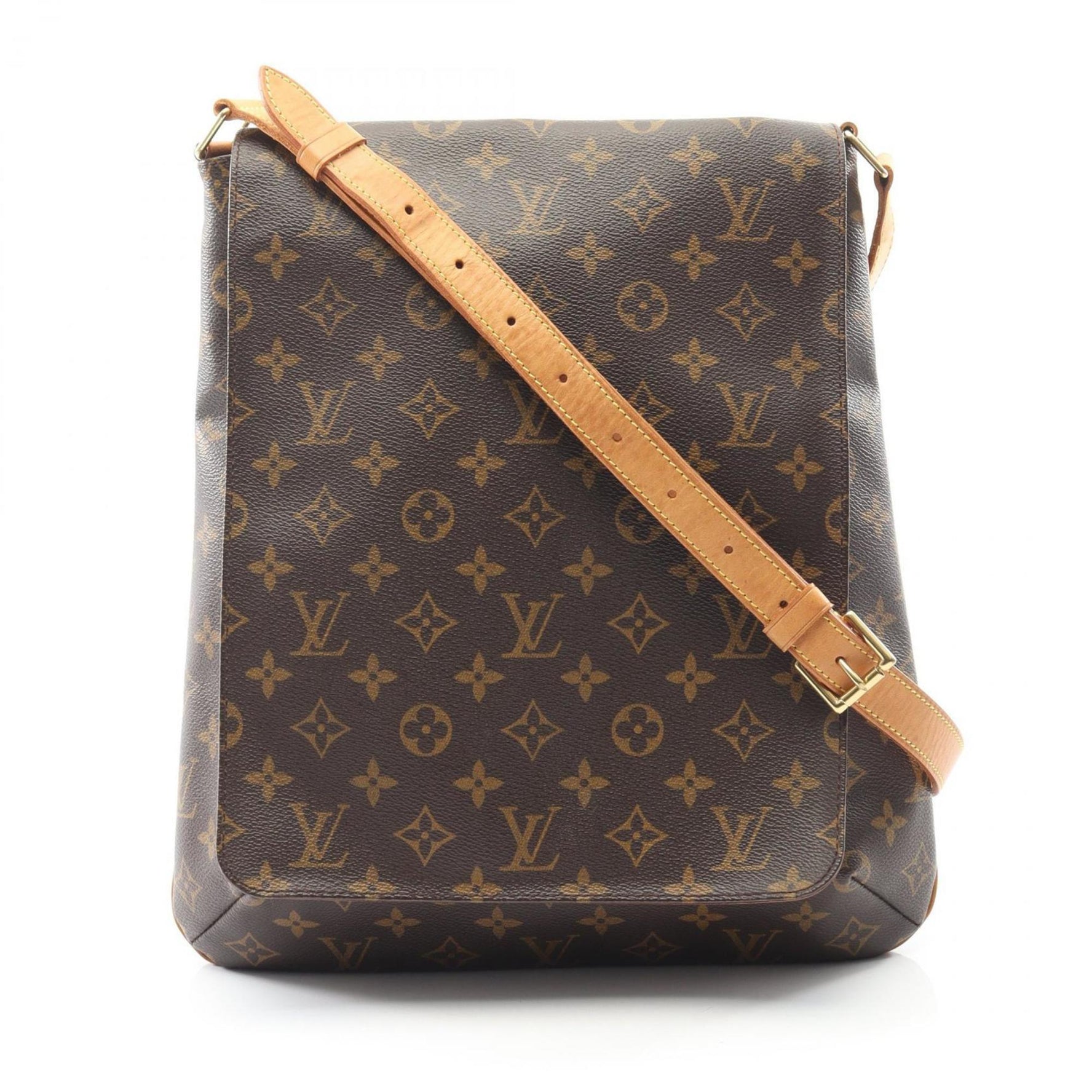 Louis Vuitton Musette Monogram Shoulder Bag, Coated Canvas and Leather, Brown