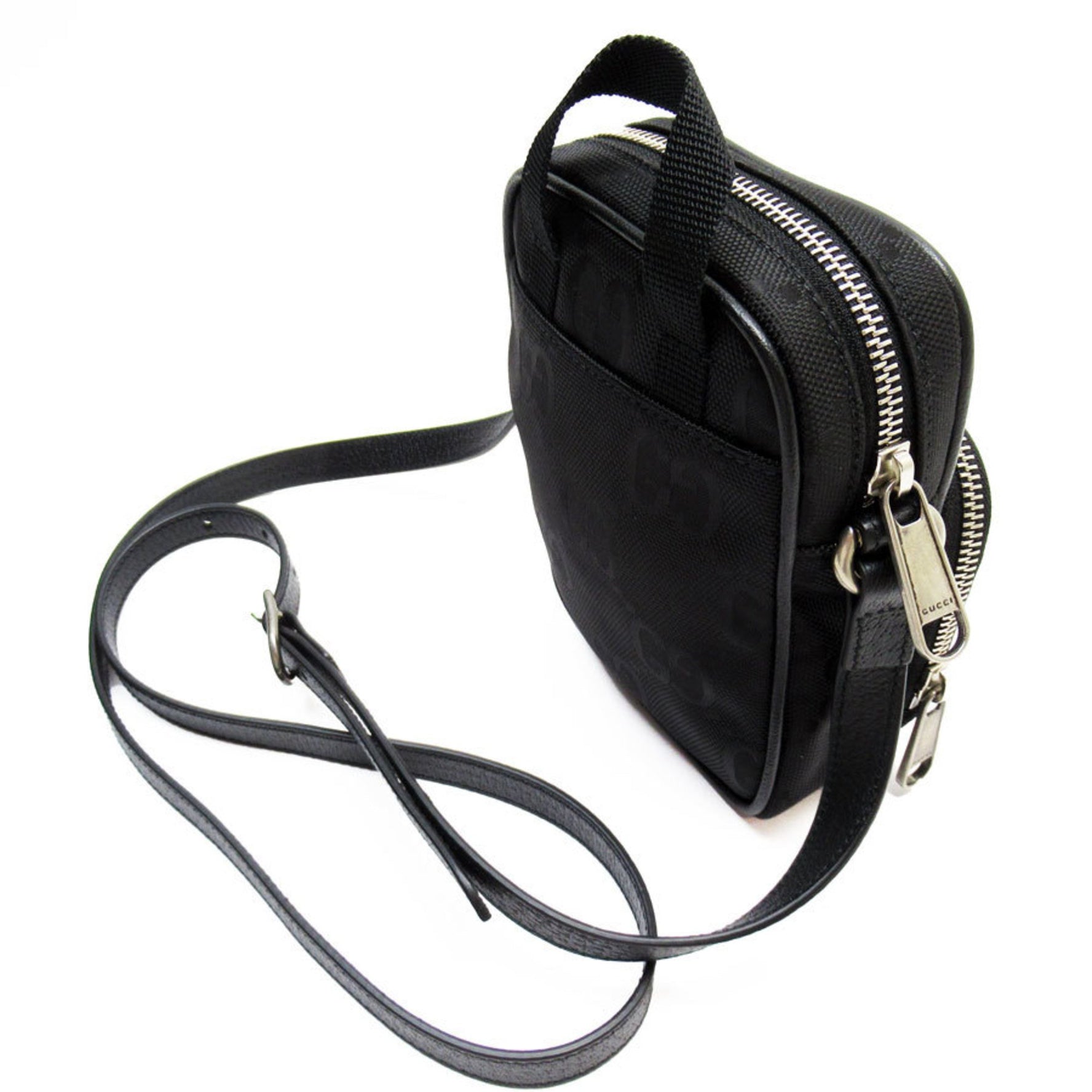 GUCCI Shoulder Bag Off the Grid Canvas Black Men's Women's t19498a