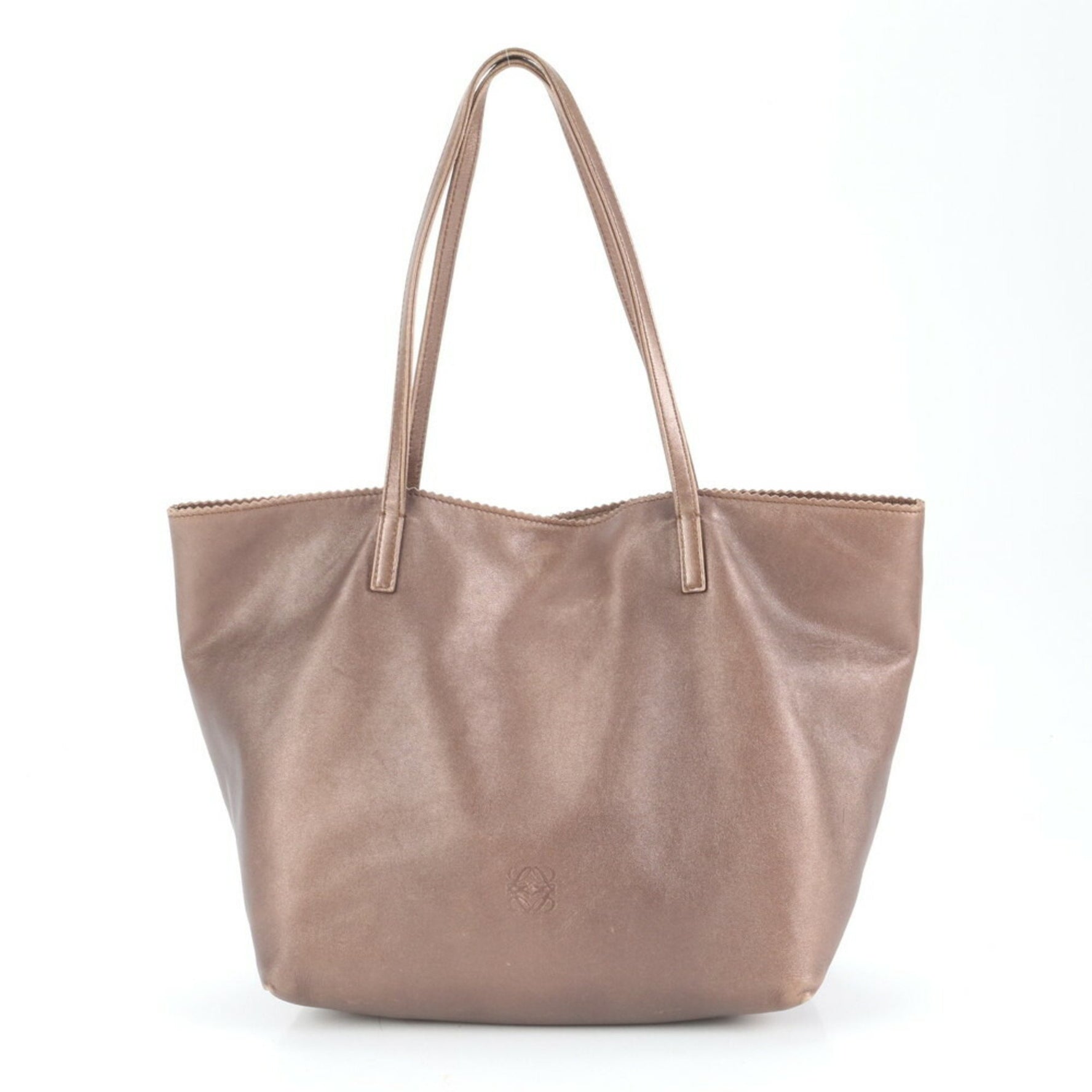 Loewe Anagram Nappa Leather Shoulder Bag/Handbag Brown Women's
