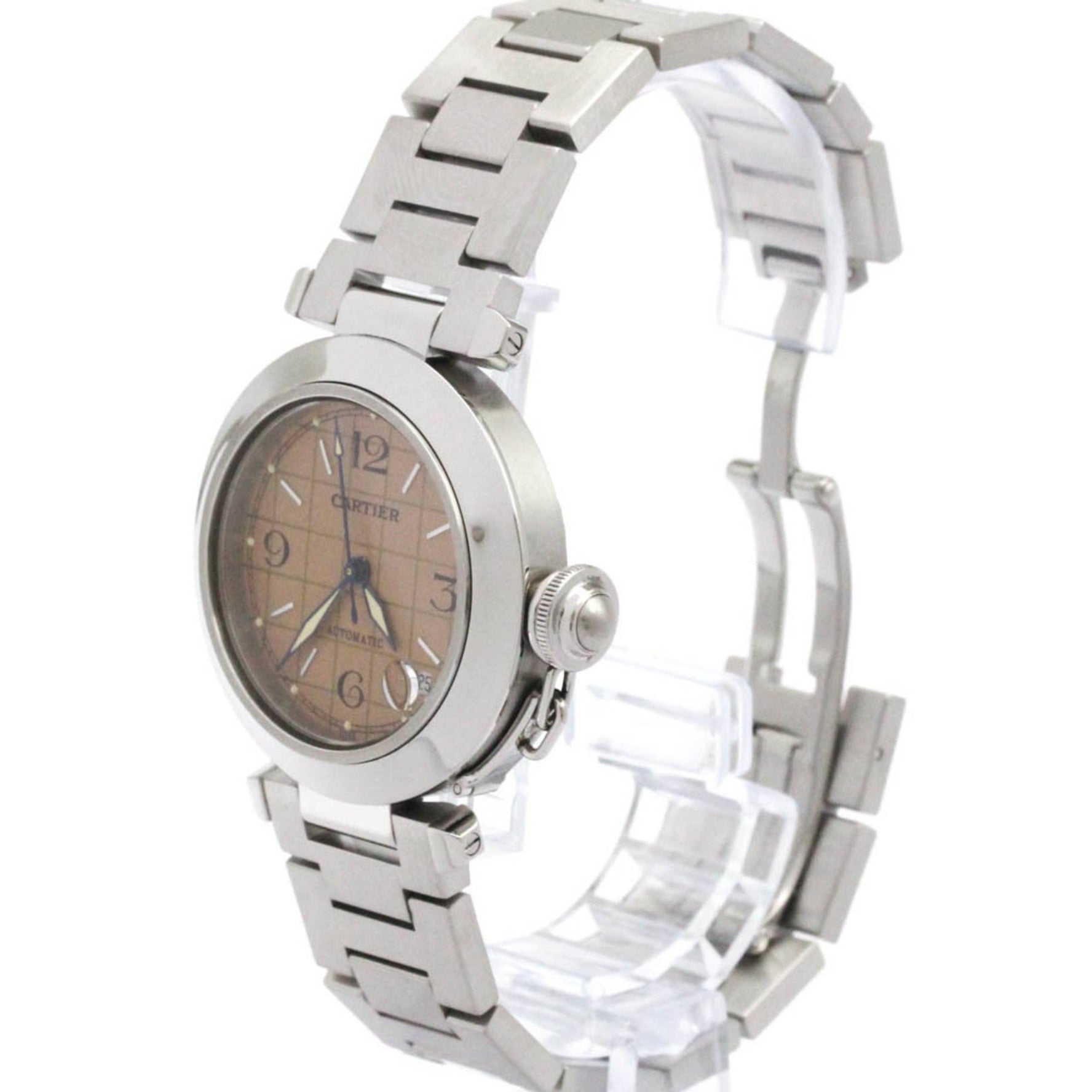 CARTIER Pasha C Steel Automatic Watch Polished