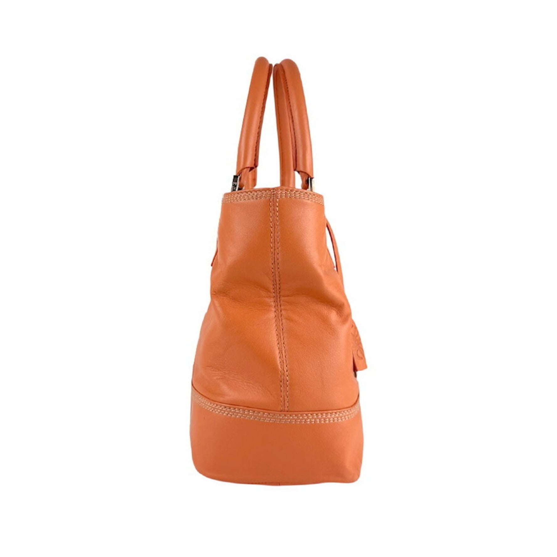 LOEWE Anagram Leather Handbag in and Silver
