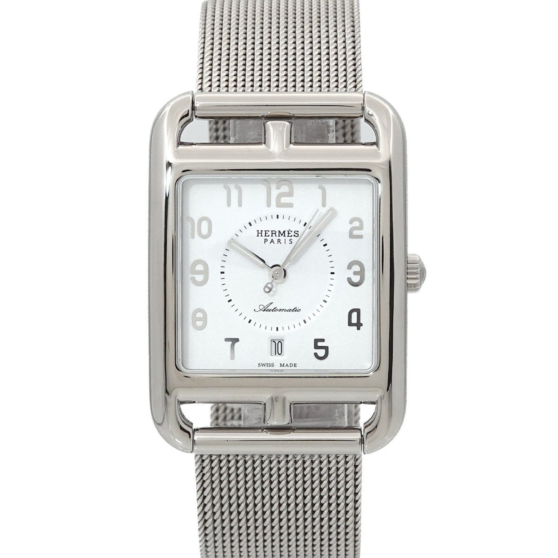 Hermès Cape Cod CC1 710a Men's Watch with Date, Silver, Automatic Movement