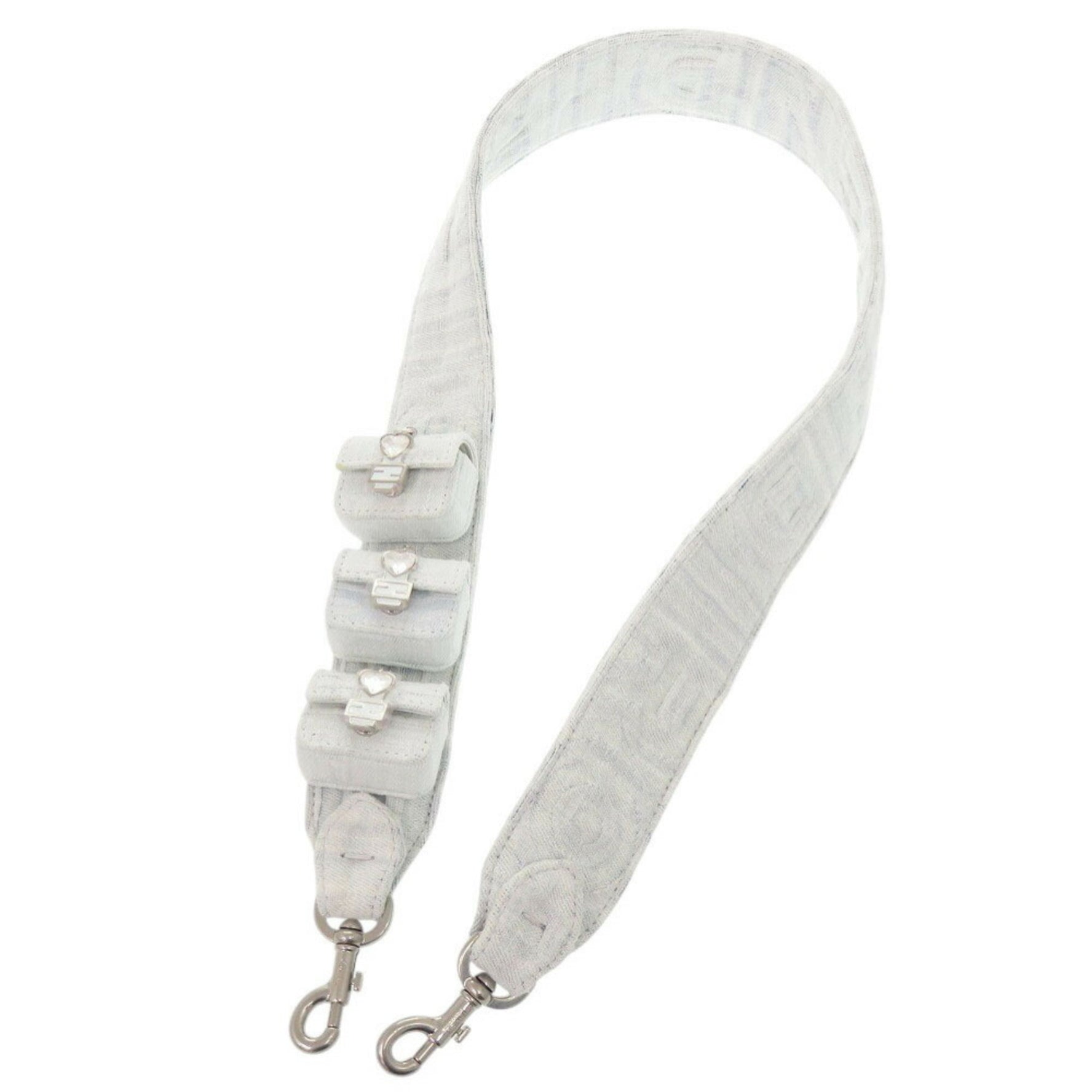 Fendi x MARC JACOBS Marc Jacobs Denim Stone Blue White Shoulder Strap