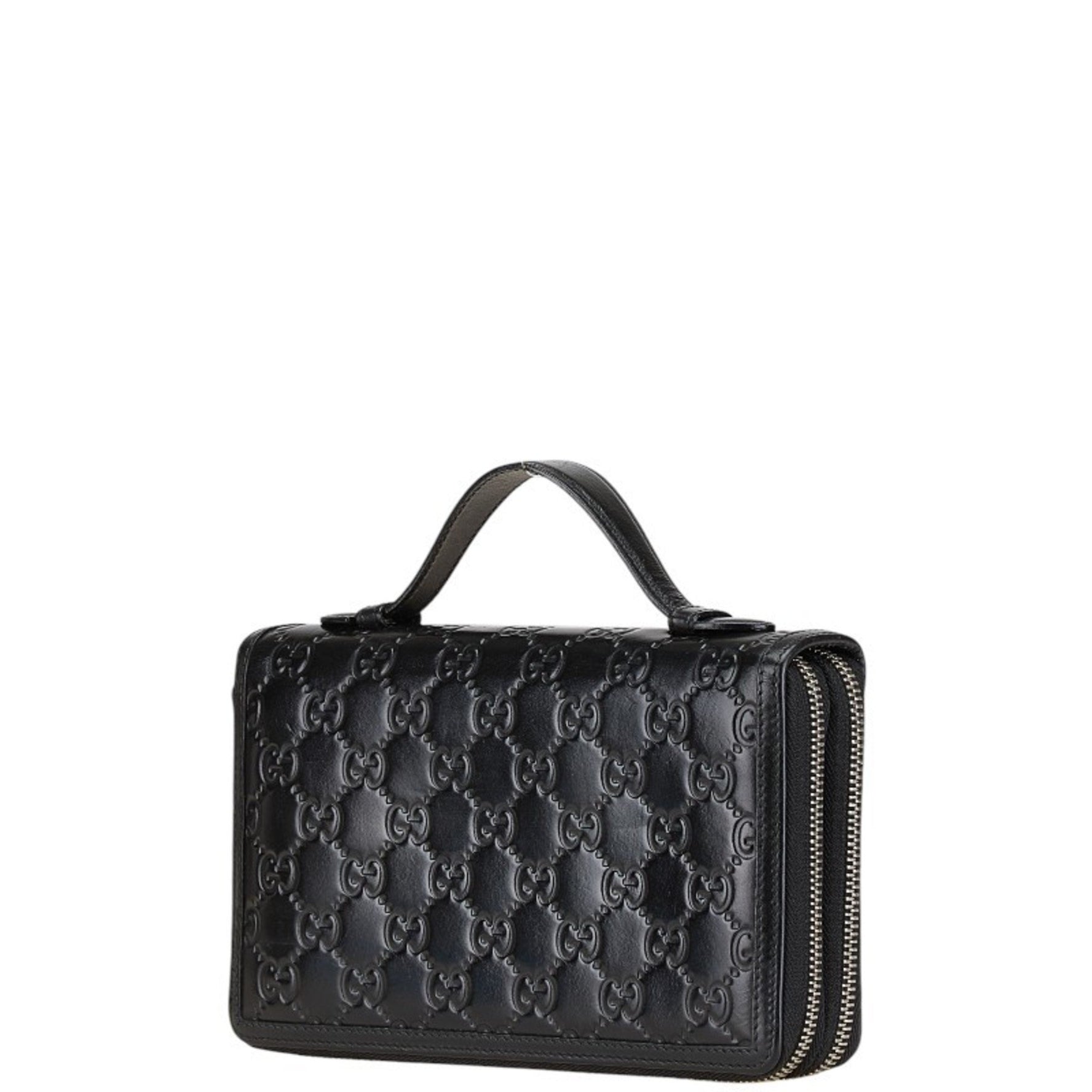 Gucci Guccissima Shelly Round Zip Wallet Long Leather