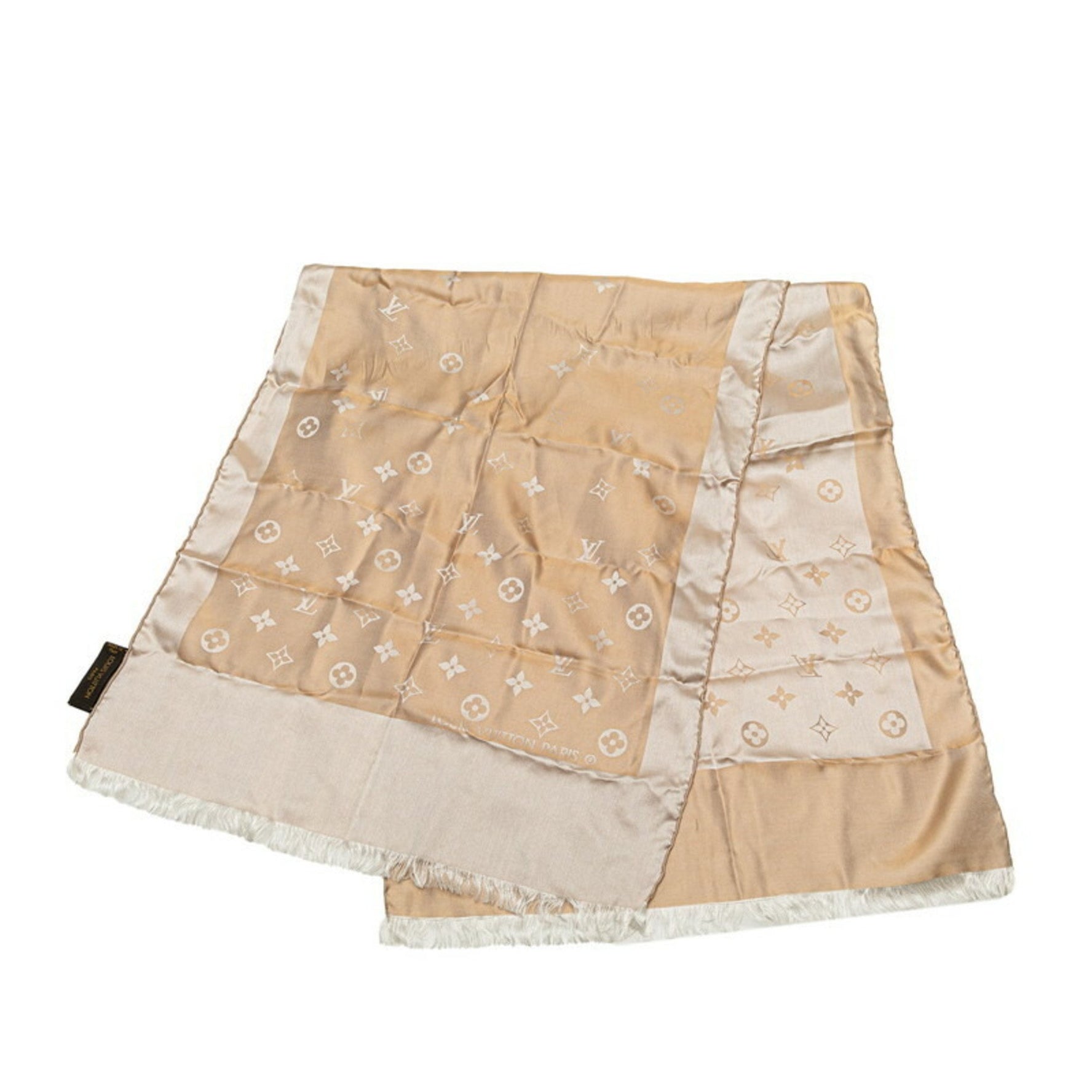 Louis Vuitton Monogram Scarf Muffler Silk