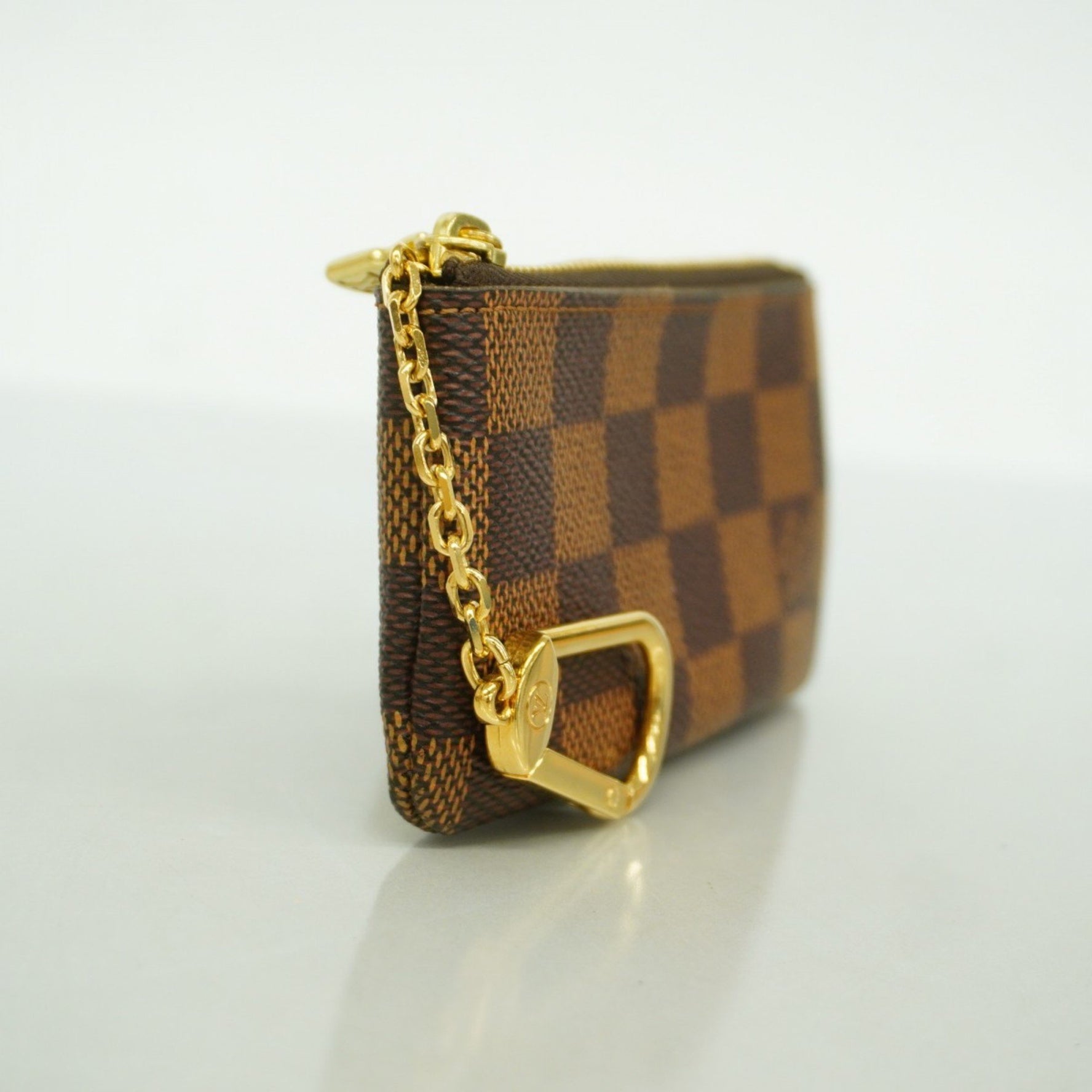 Louis Vuitton Damier Pochette Cle Wallet/Coin Case N62658 Ebene Women's