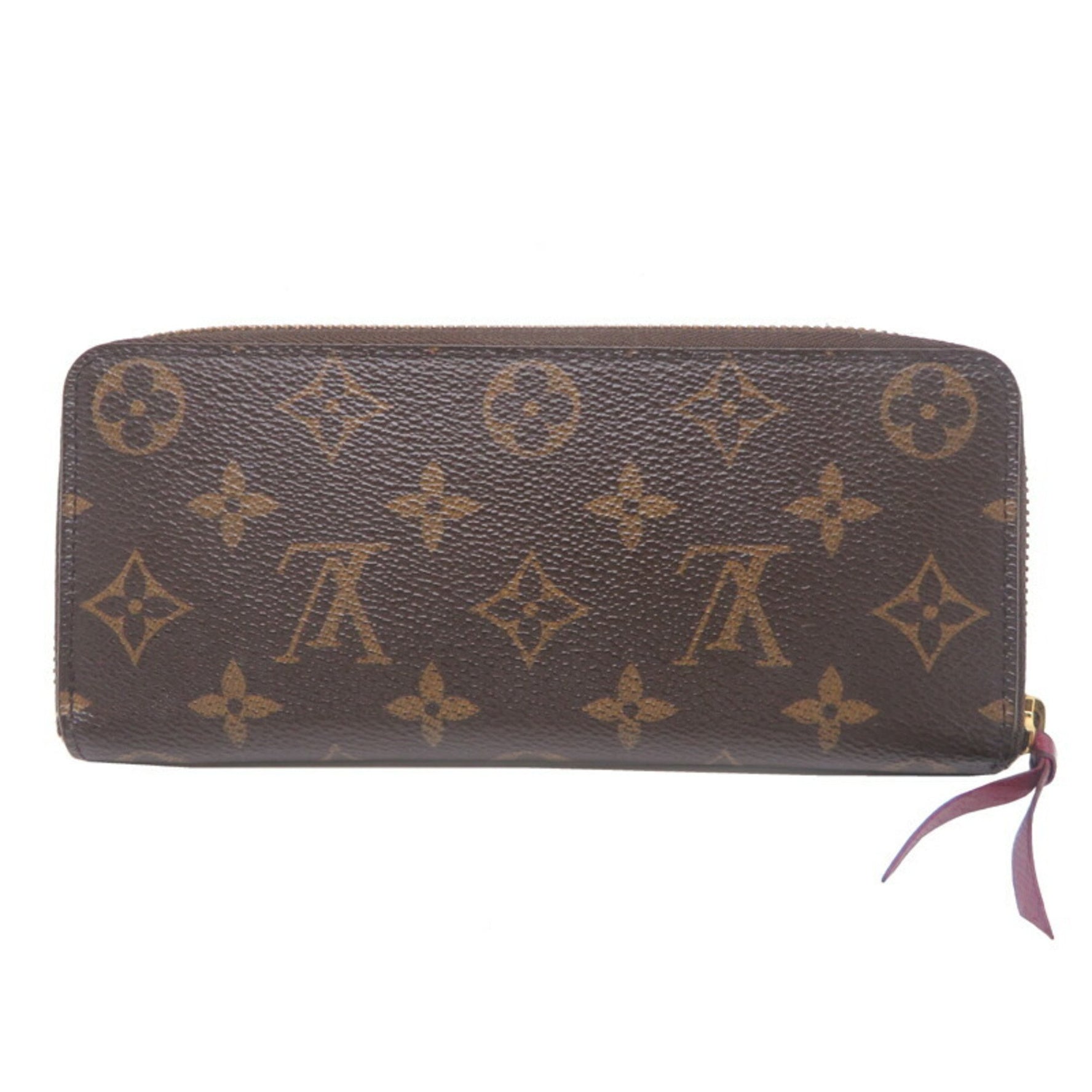 Louis Vuitton Portefeuille Clemence Long Wallet Monogram Fuchsia