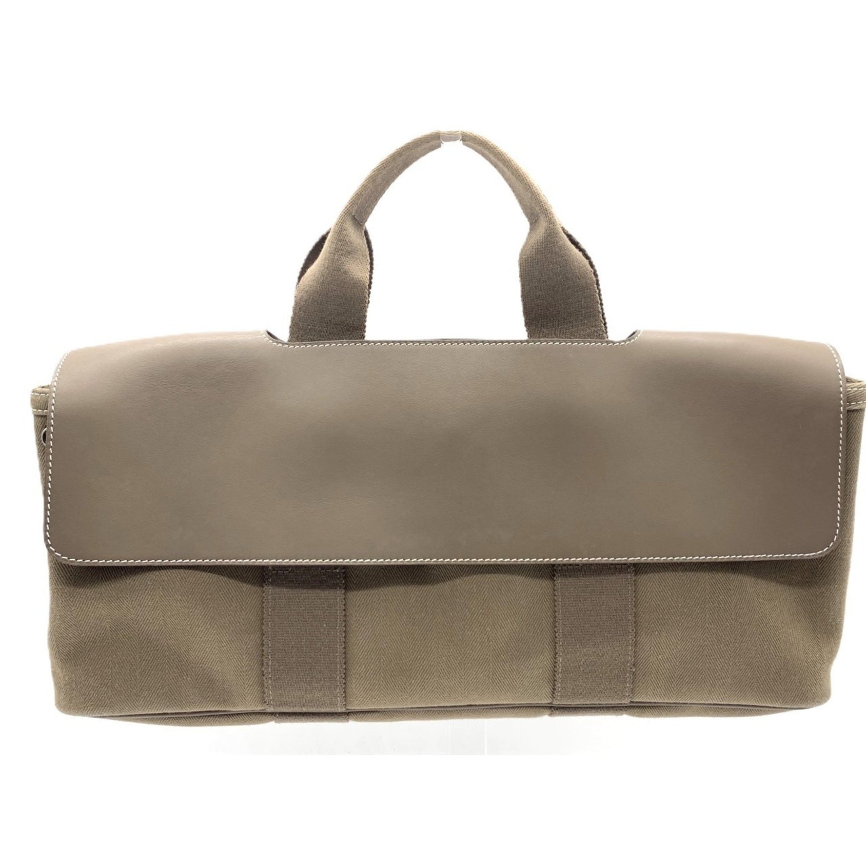 Hermes Handbag Valparaiso Long MM Canvas Etoupe