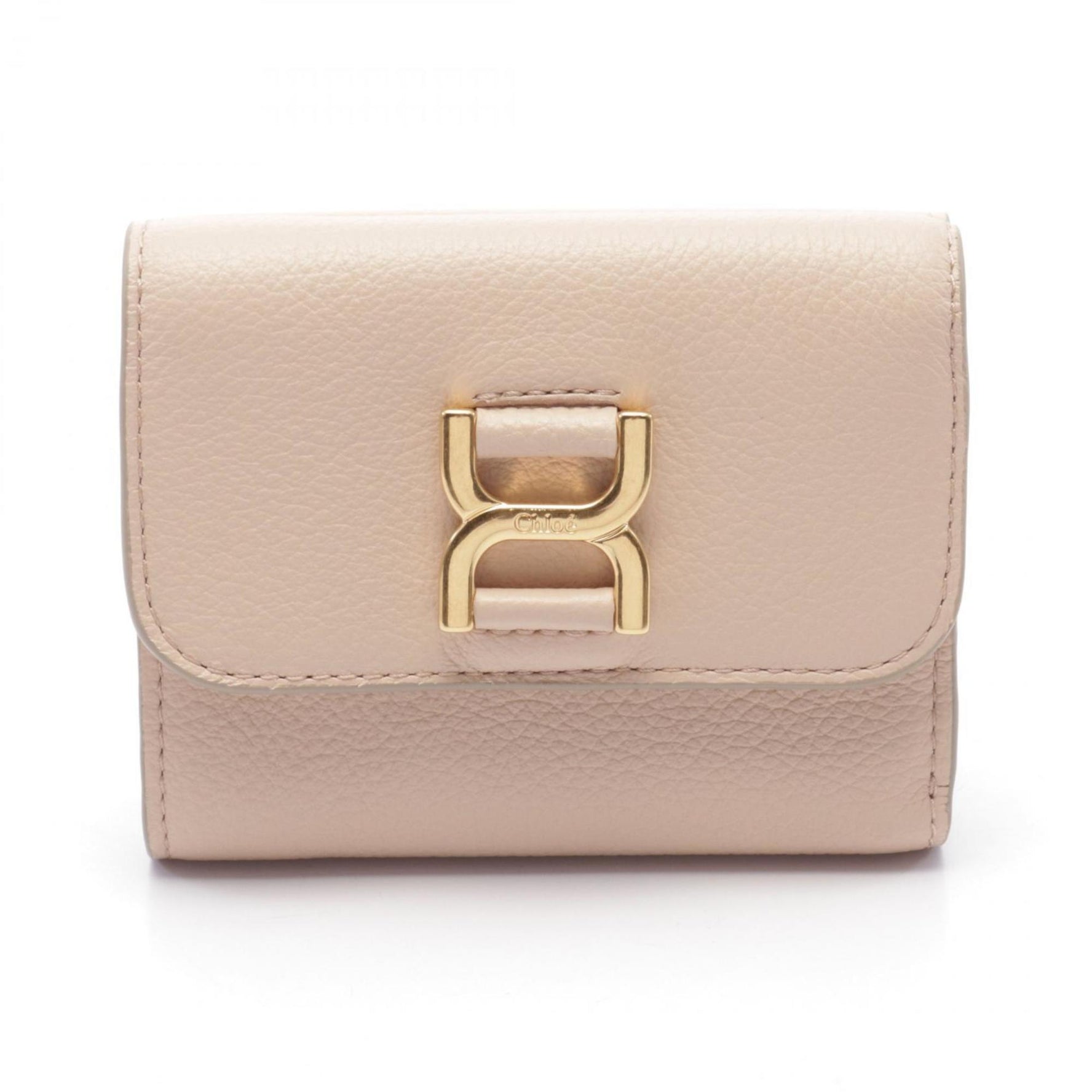 Chloé Chloe MARCIE Small Trifold Wallet, Tri-fold Leather