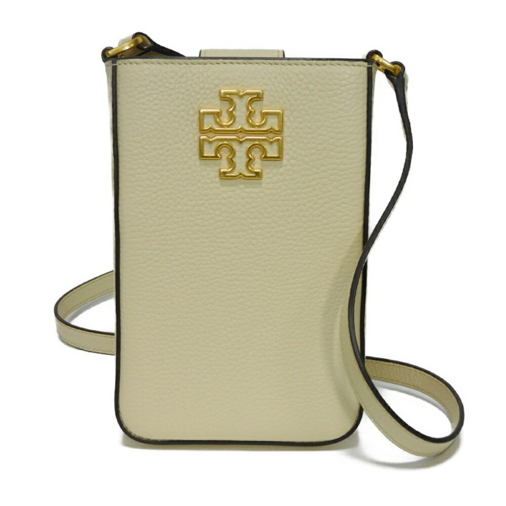 Tory Burch Shoulder Bag Britain Phone Crossbody Ivory Pochette Unused Double T New Cream 122 Men's Women's Bags