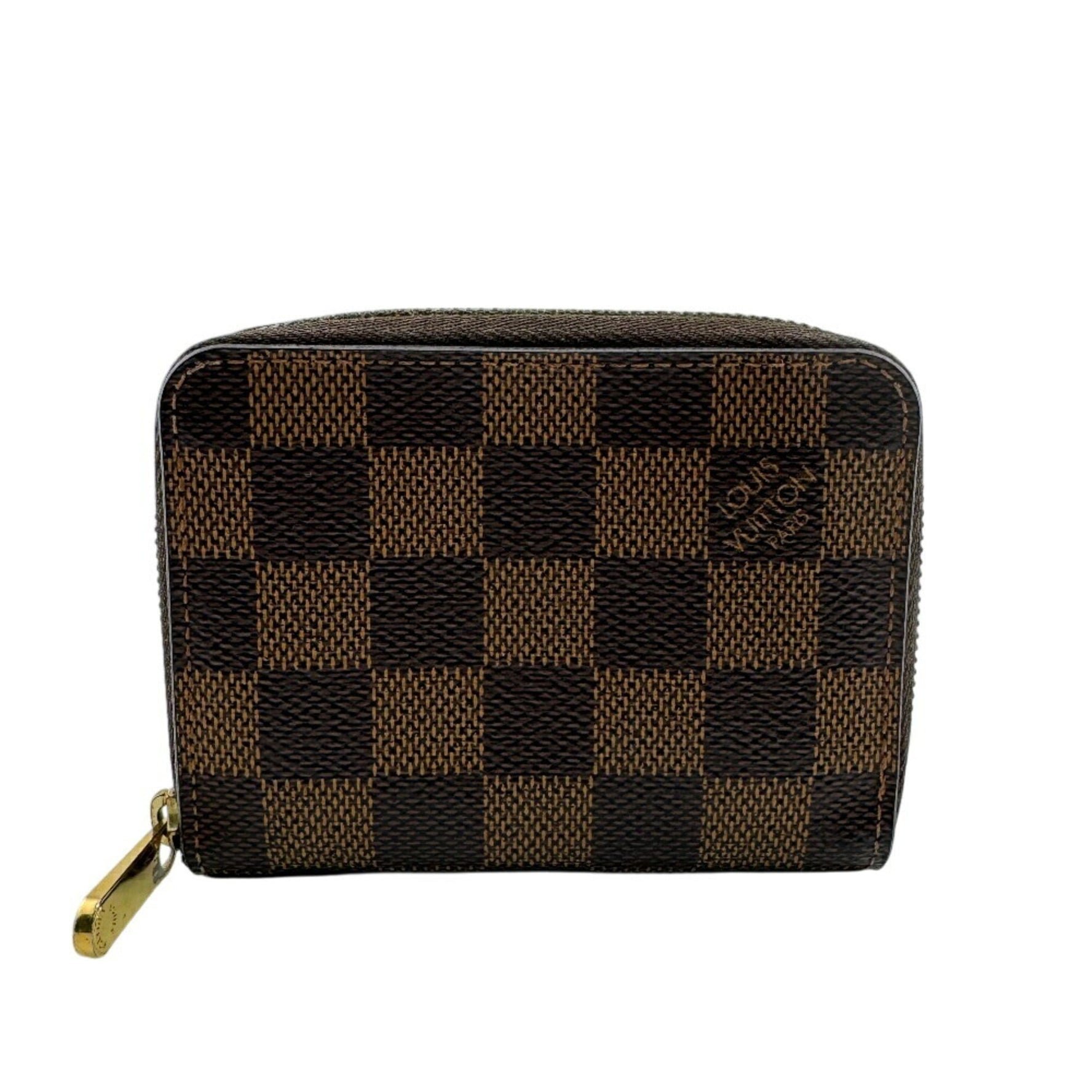 LOUIS VUITTON Zippy Coin Purse, Damier Unisex