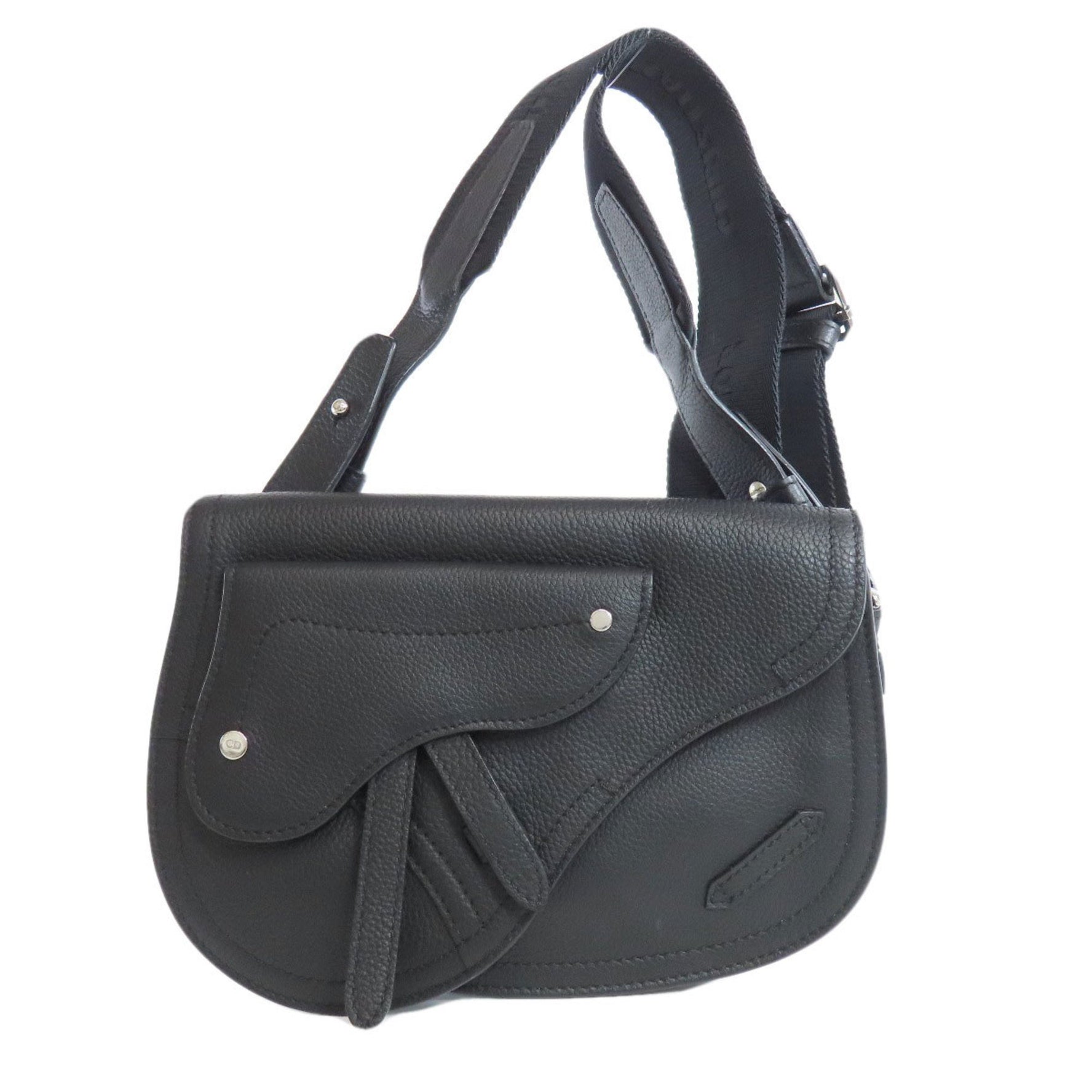 Christian Dior Saddle Shoulder Bag Calf Leather