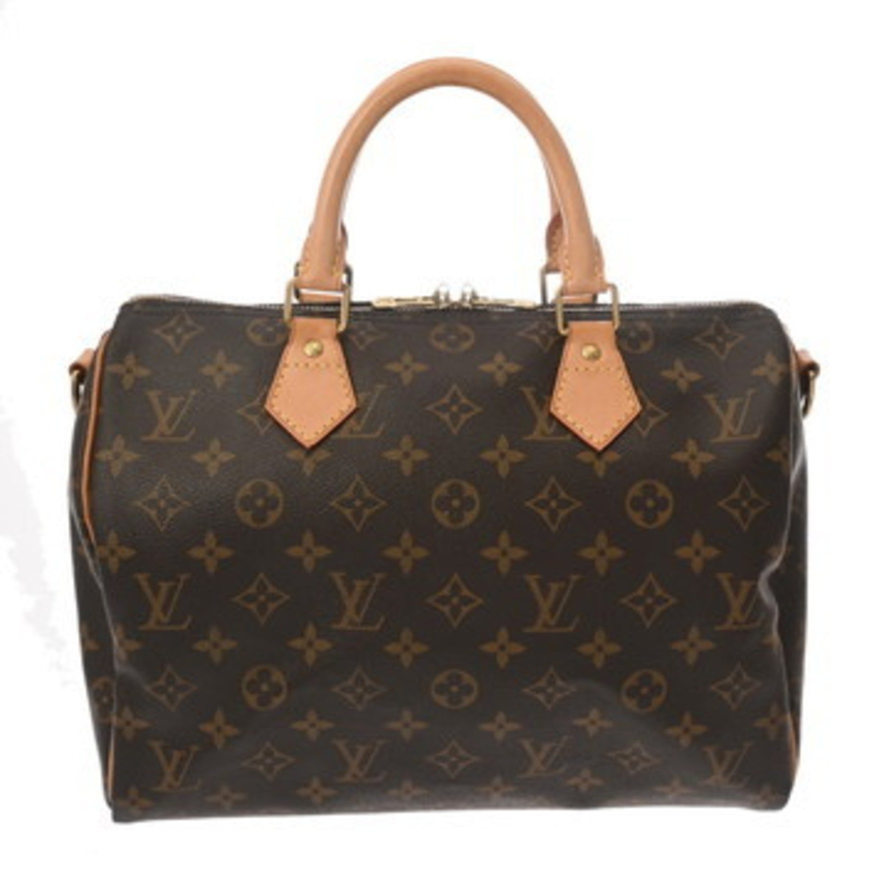 LOUIS VUITTON Monogram Speedy Bandouliere 30 Brown Canvas Handbag