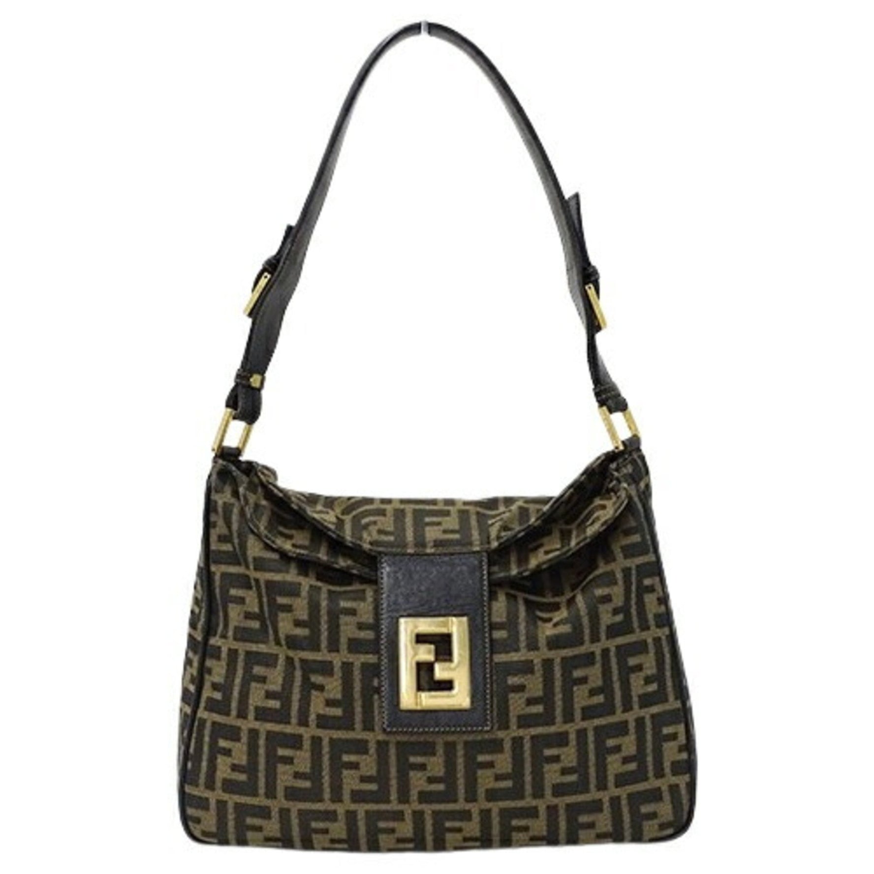 FENDI Shoulder Bag Zucca Canvas