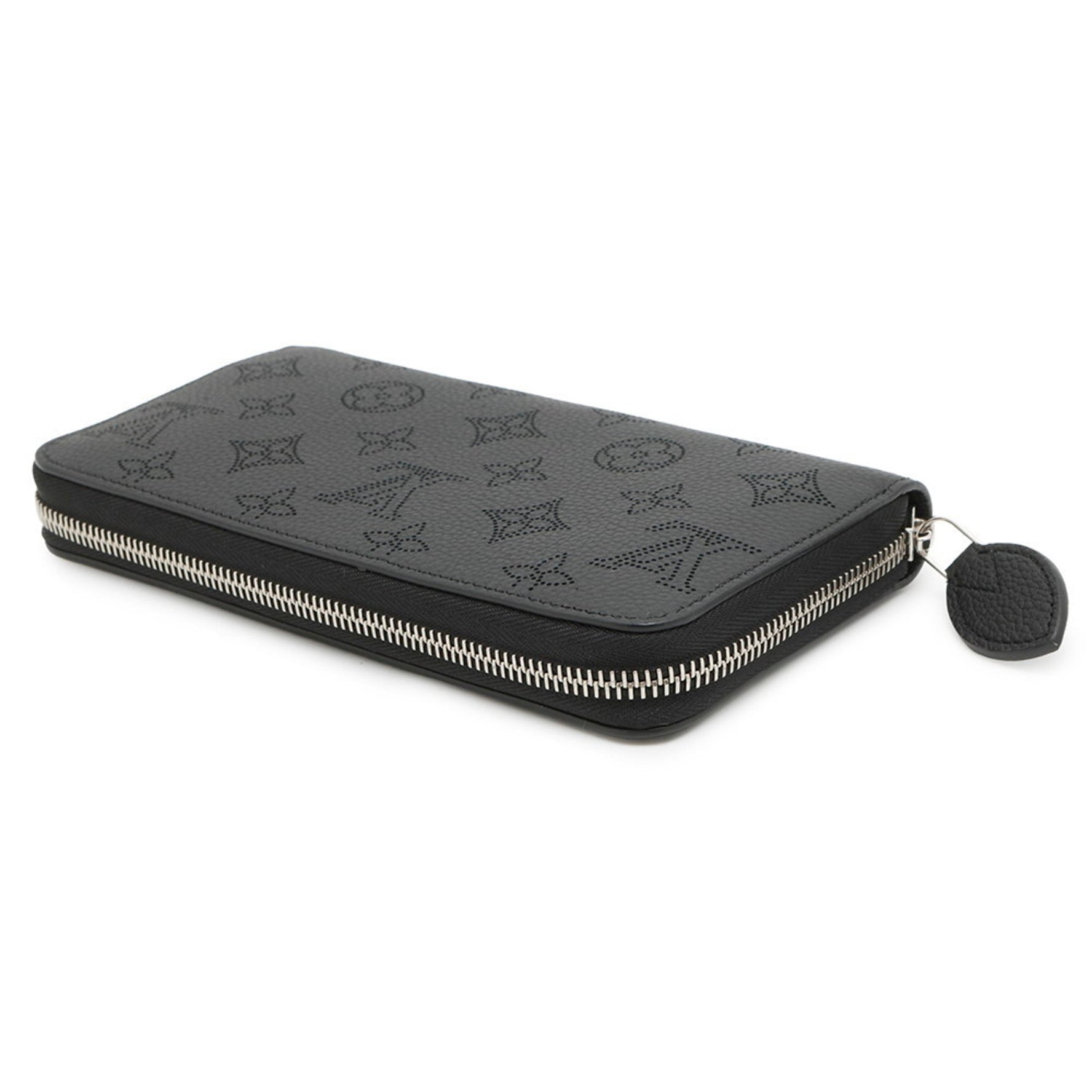 Louis Vuitton Monogram Mahina Zippy Wallet Black