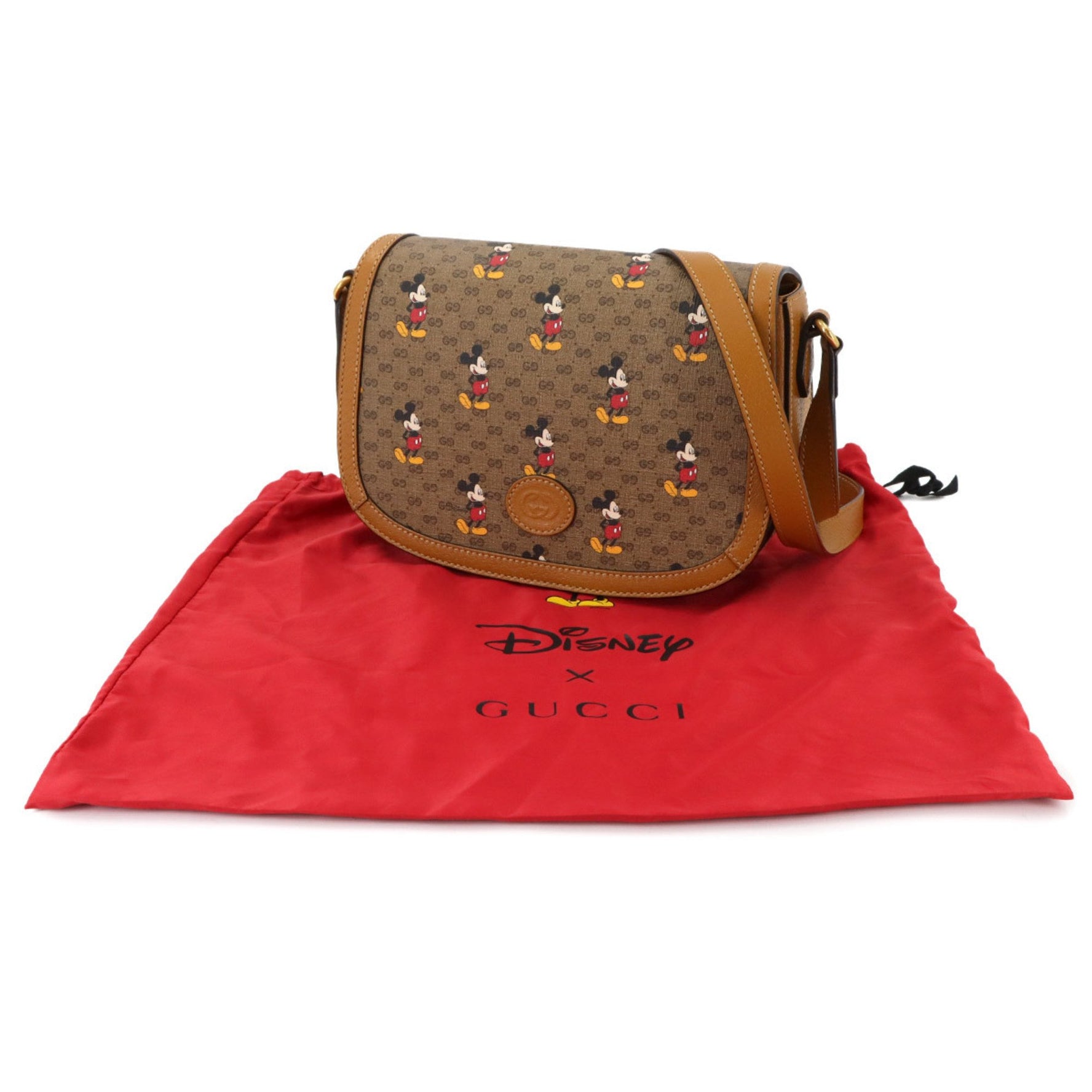 Gucci Disney Mickey Mini GG Supreme Shoulder Bag