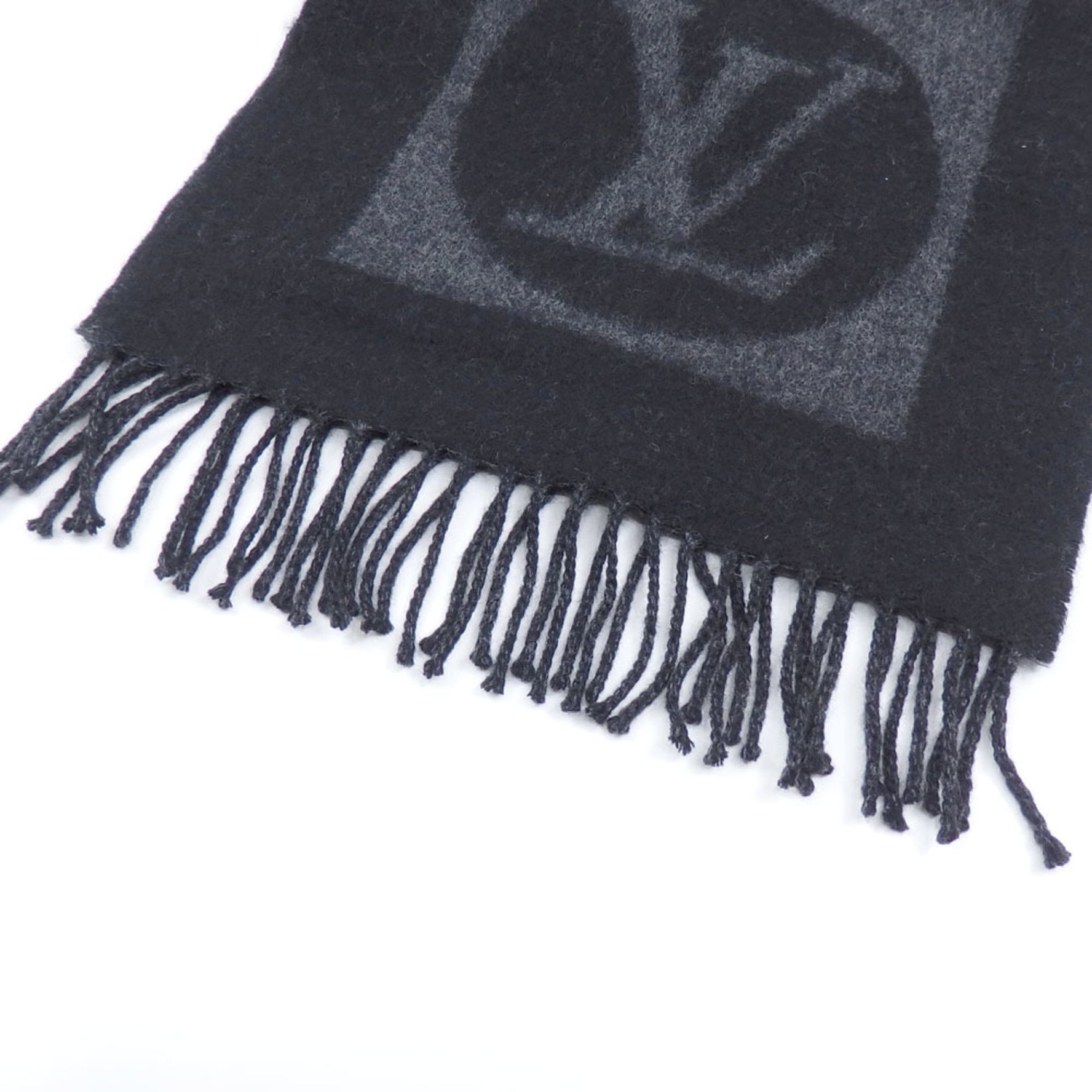 Louis Vuitton Scarf Cardiff Black Wool