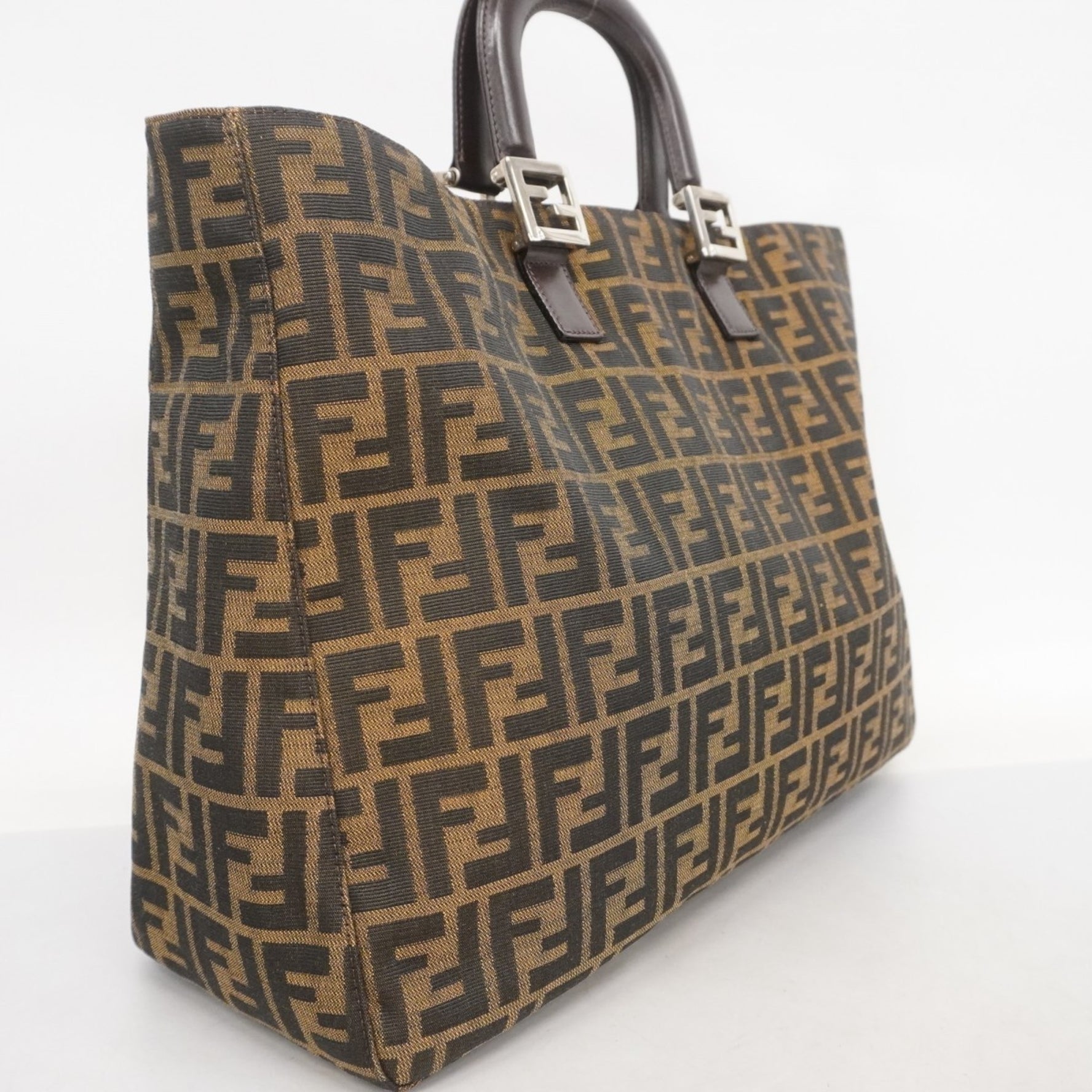 Fendi Zucca nylon canvas handbag in