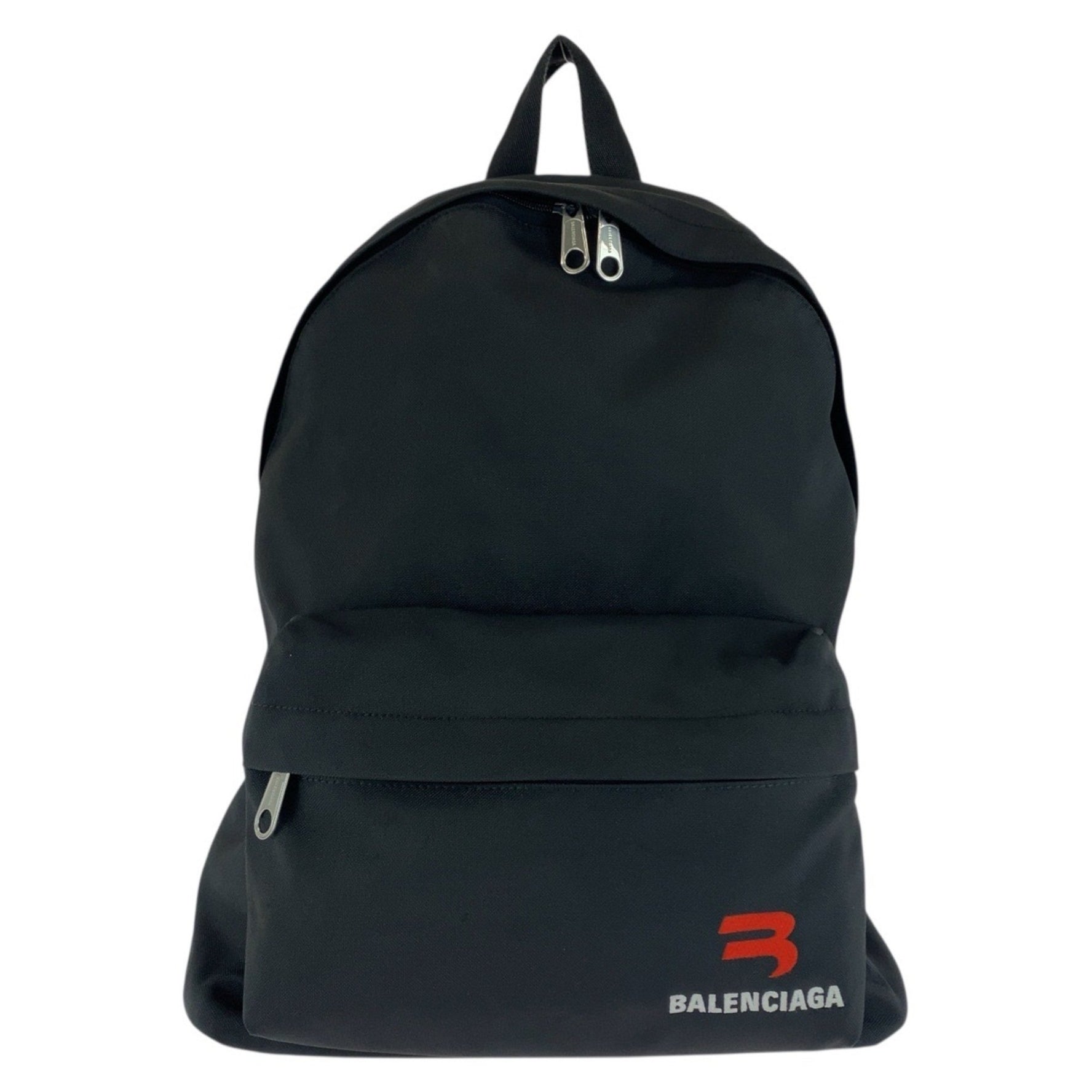 BALENCIAGA Nylon Backpack with Silver Hardware