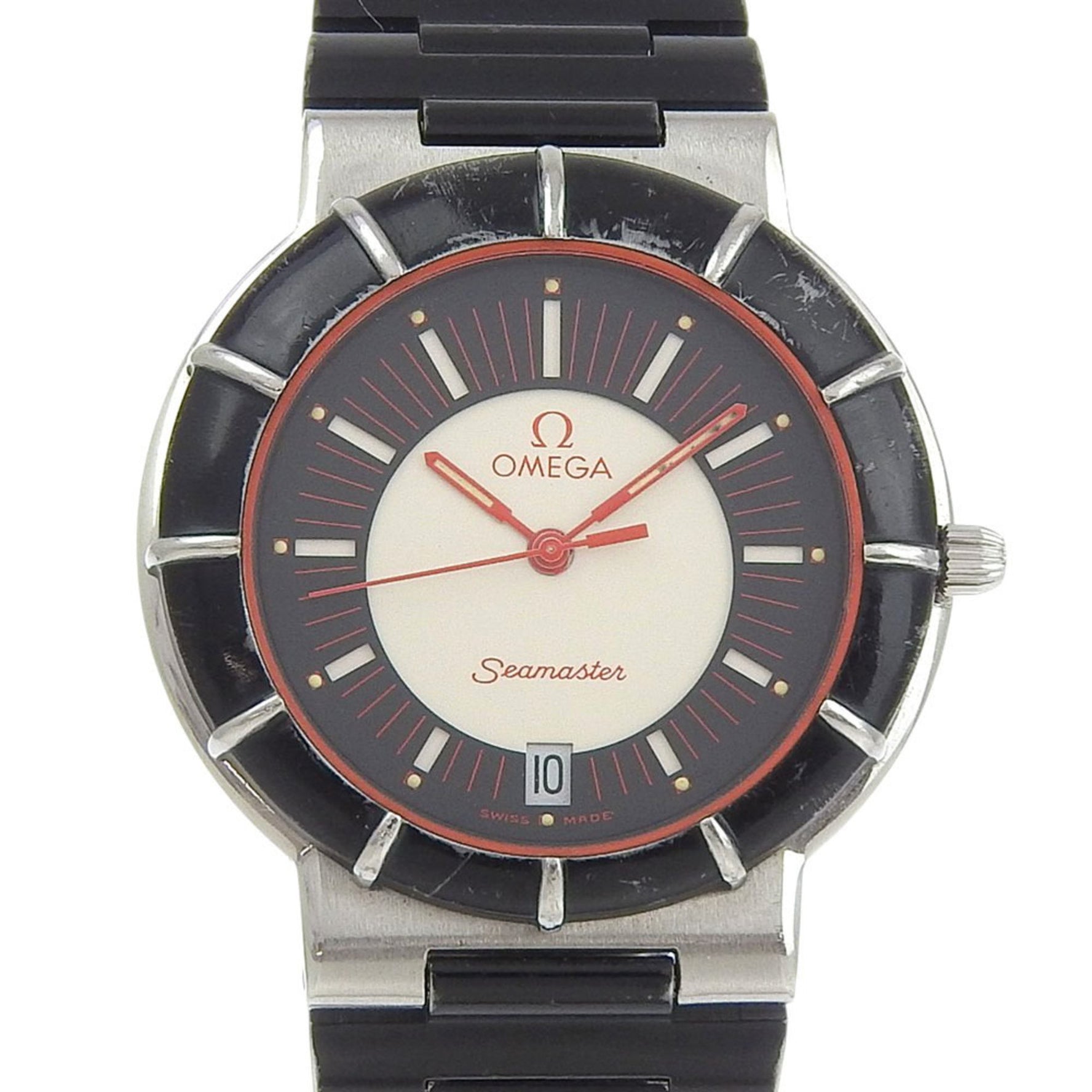 OMEGA Seamaster Dynamic Stainless Steel Watch with Quartz Movement, Analog Display, Multicolor Dial, Unisex