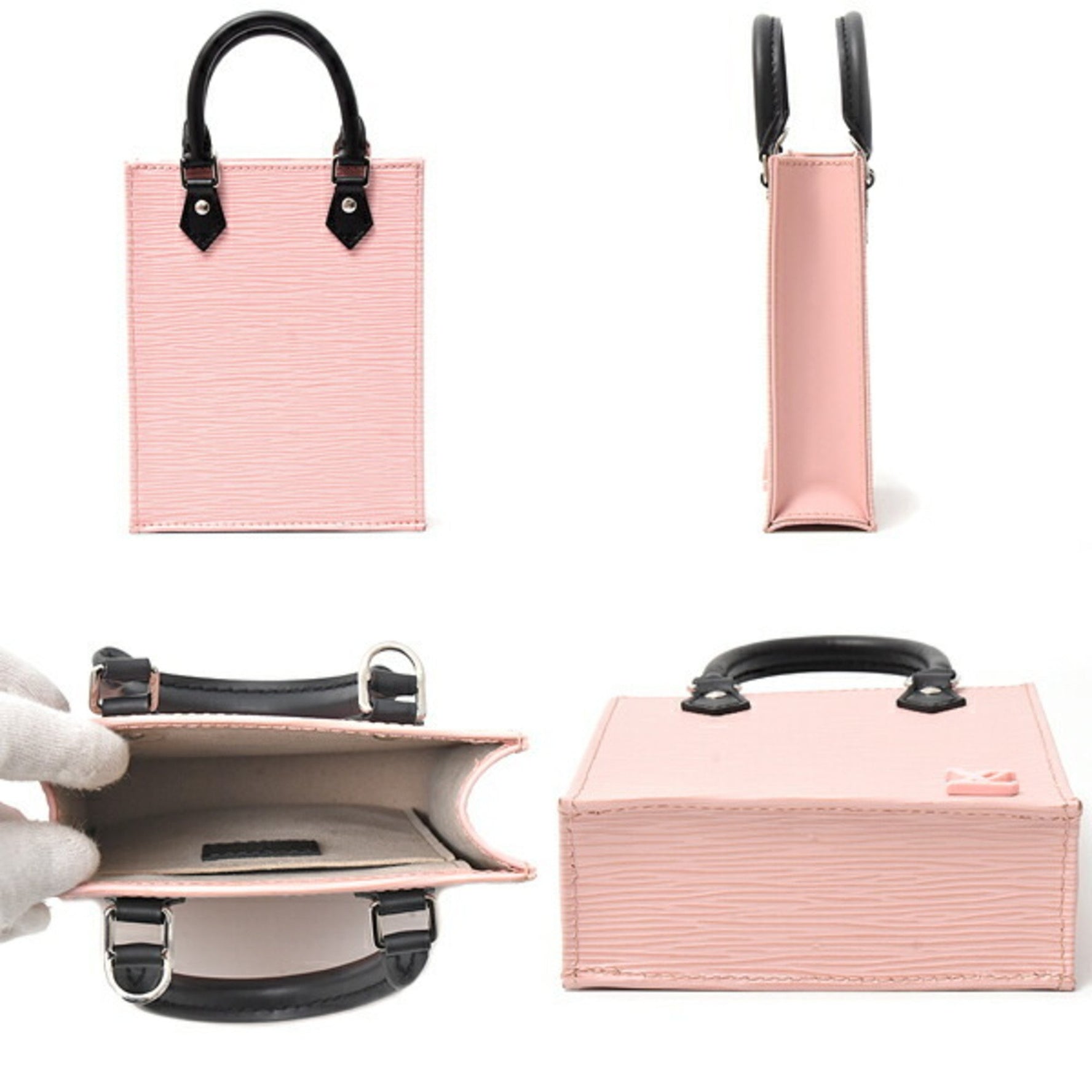 Louis Vuitton Epi Petite Sac Plat Mini Handbag Rose Ballerine