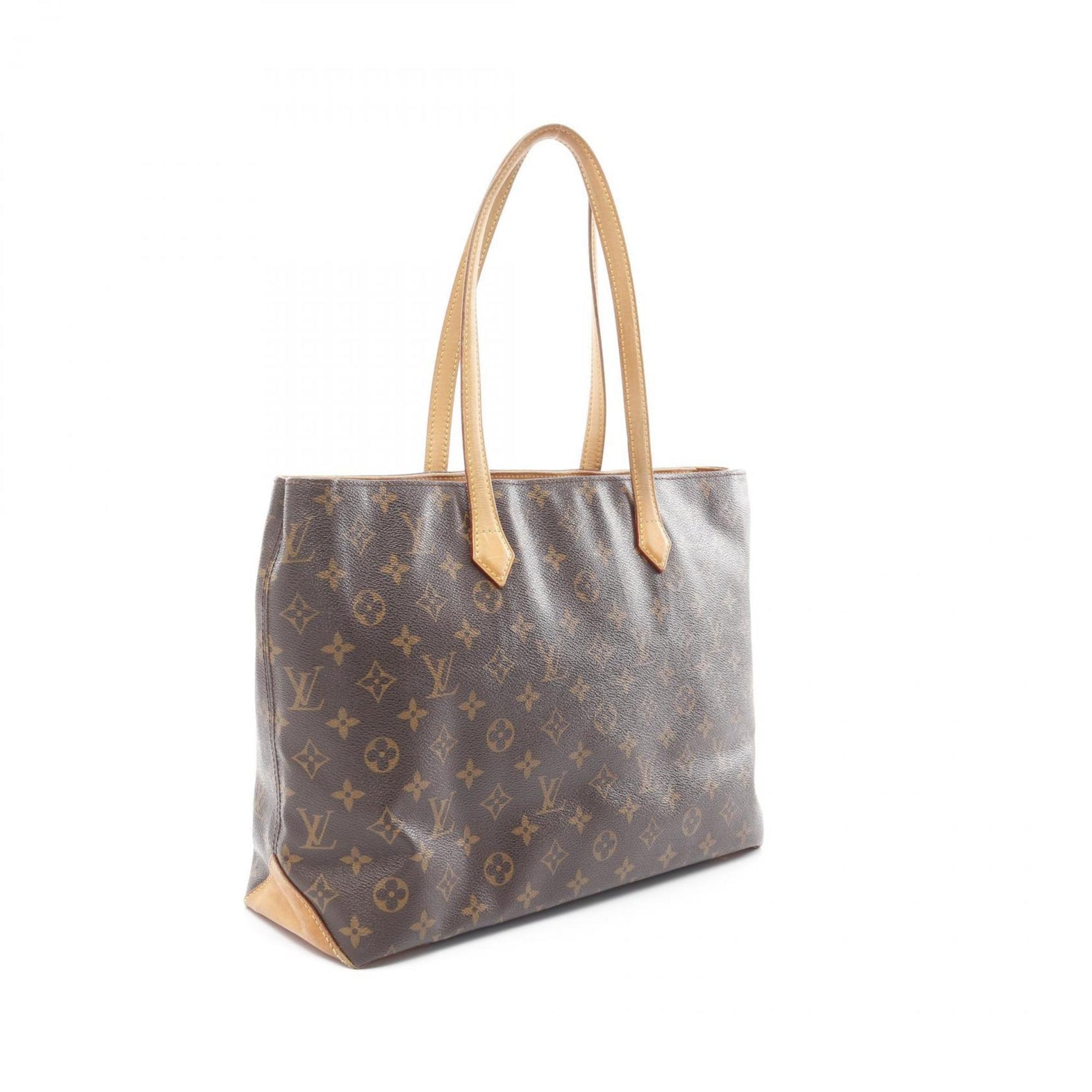 Louis Vuitton Wilshire MM Monogram Tote Bag in Coated Canvas and Leather, Brown