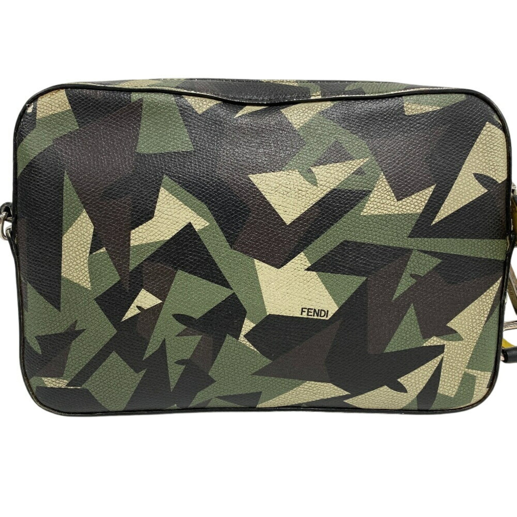 FENDI Camera Case Camouflage Shoulder Bag Green