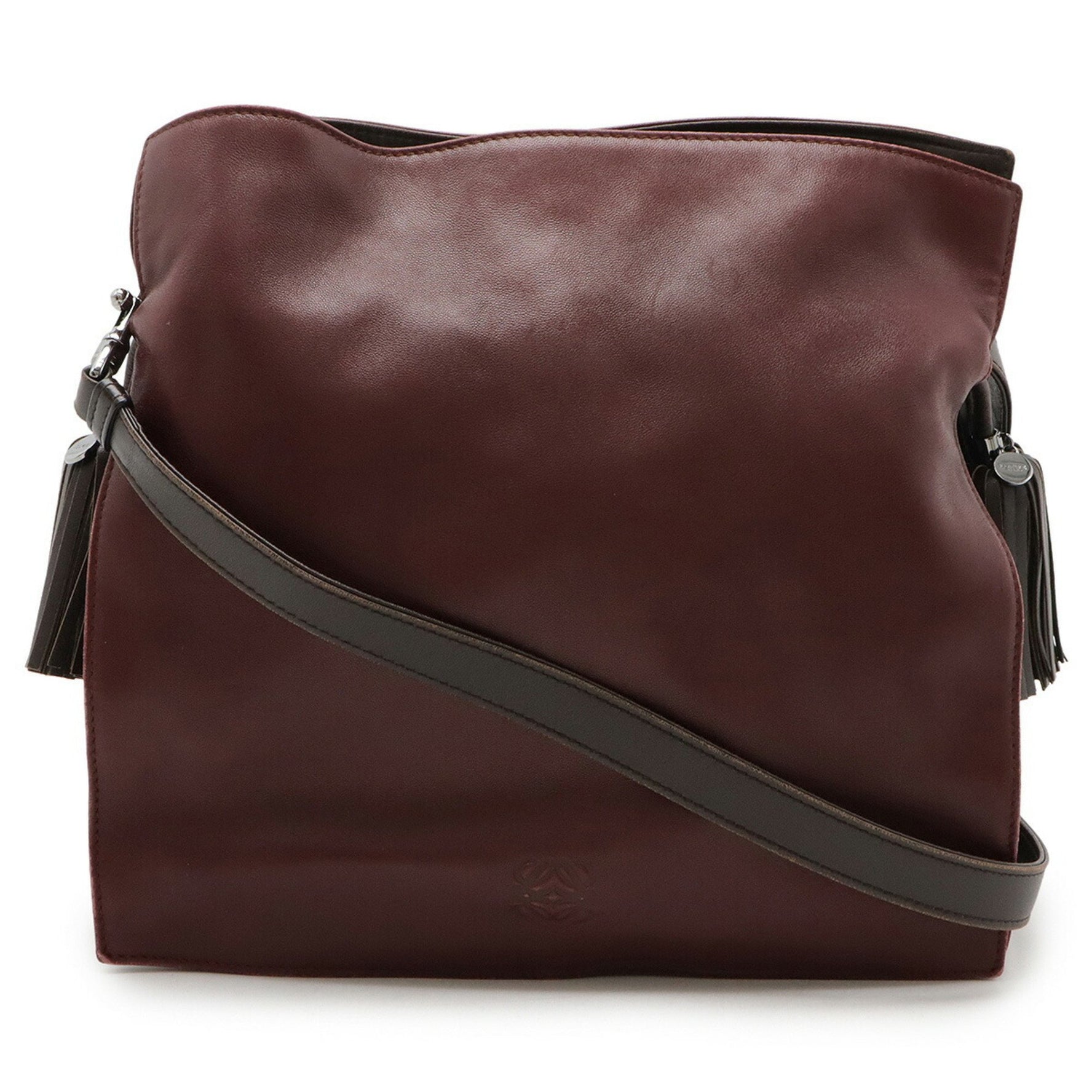 LOEWE Flamenco 30 Shoulder Bag in Nappa Leather, Bordeaux