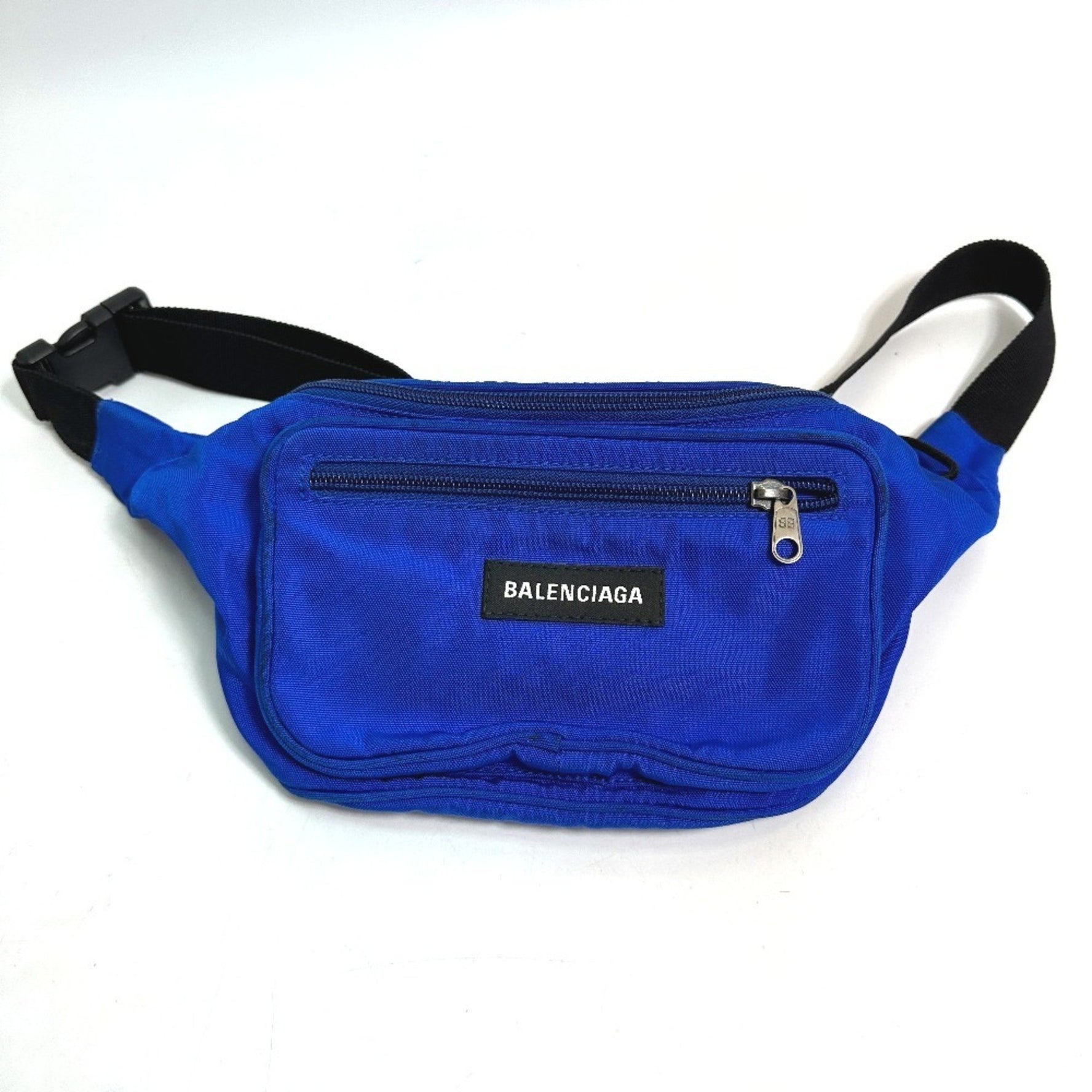 BALENCIAGA Explorer Waist Bag Shoulder Belt Body Nylon Men's Blue