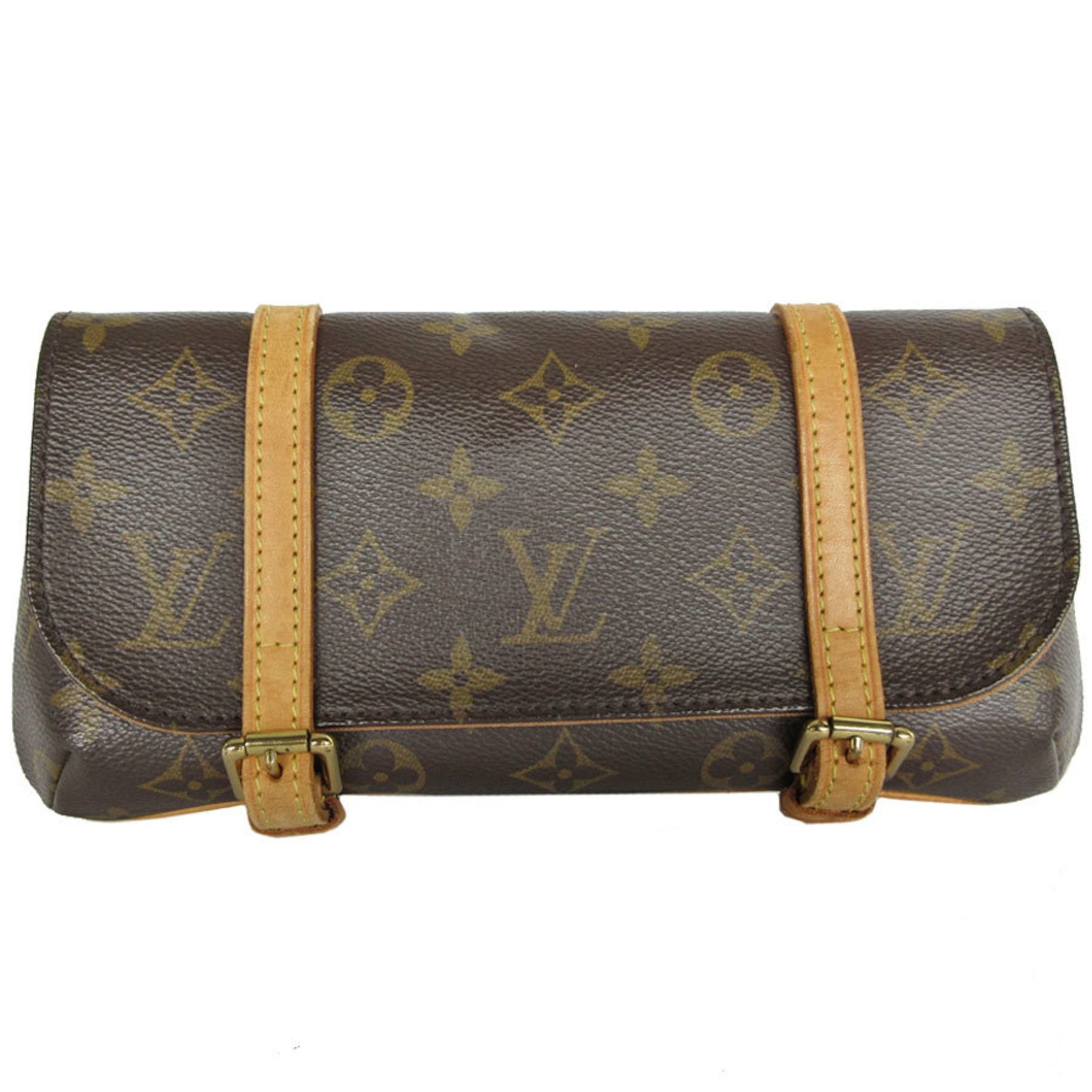 Louis Vuitton Waist Bag Monogram Pochette Marel Canvas Brown Gold Men's