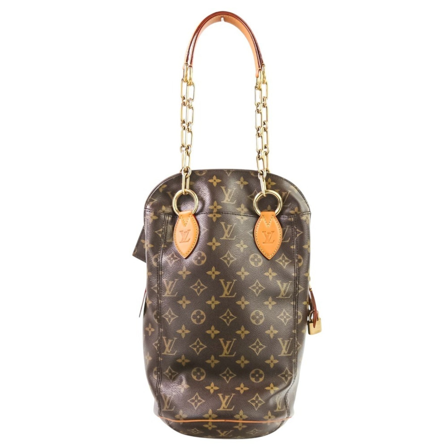 LOUIS VUITTON Louis Vuitton x Karl Lagerfeld Monogram Baby Punching Shoulder Bag Brown