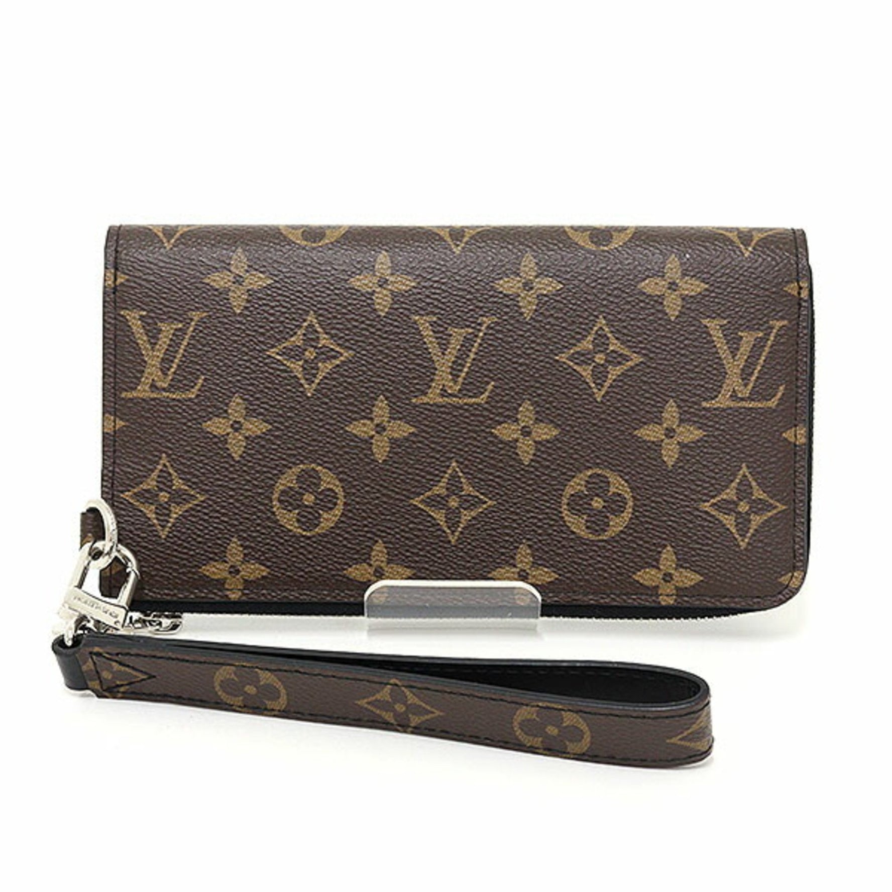 Louis Vuitton Zippy Dragonne Monogram Canvas/Taiga Leather Brown/Black Long Wallet