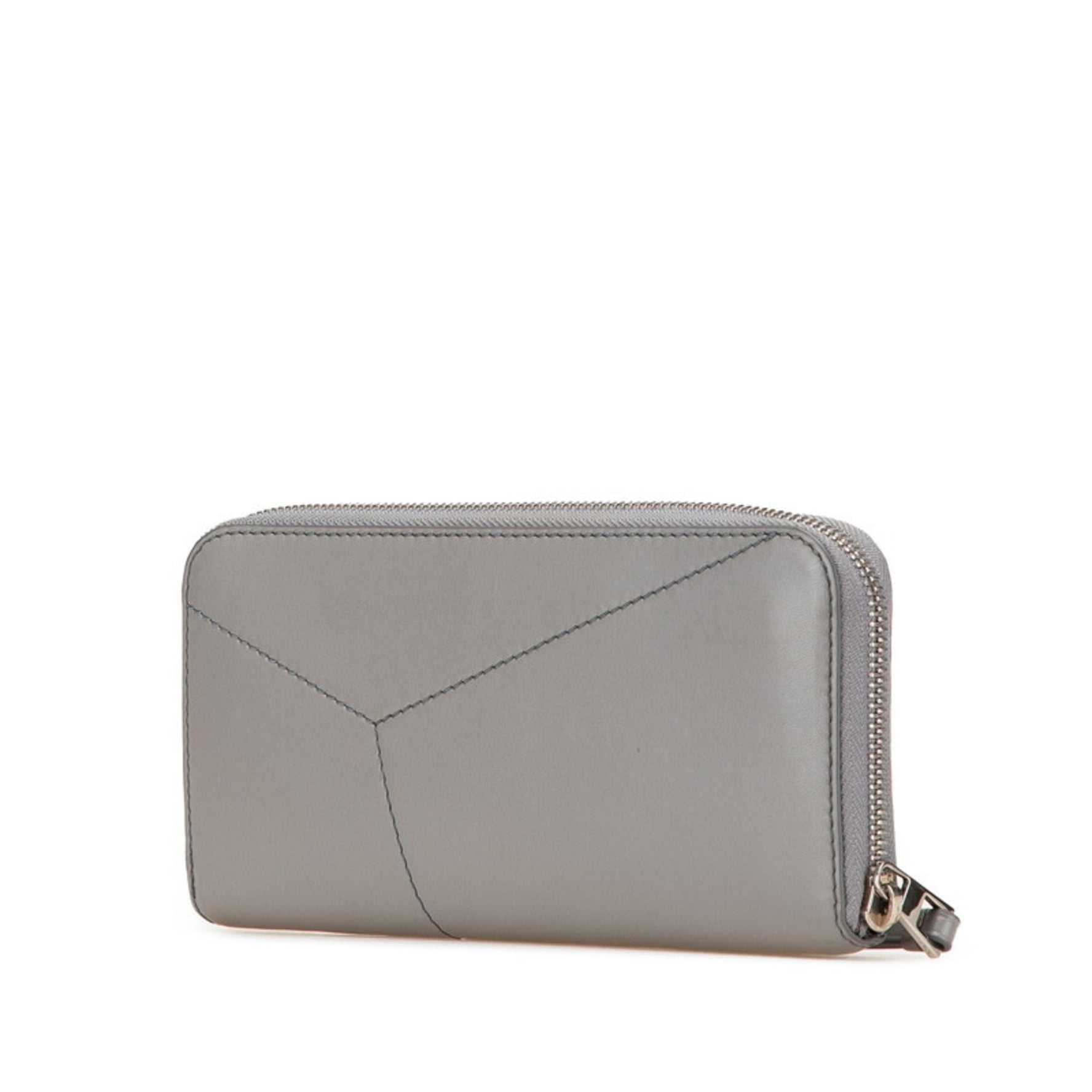 LOEWE Anagram Puzzle Round Zip Long Wallet in Leather
