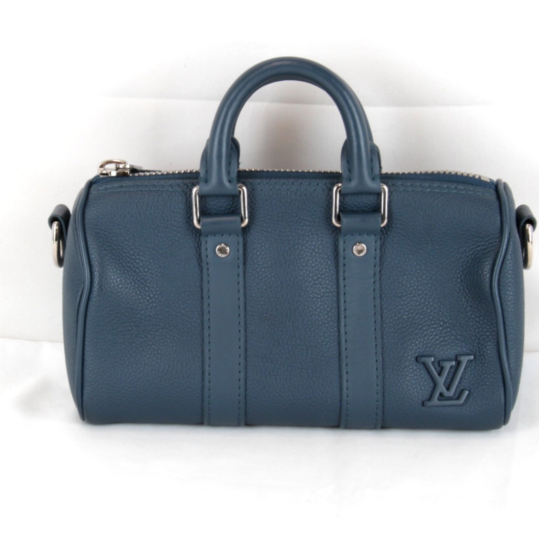 LOUIS VUITTON Aerogram Keepall XS Shoulder Bag with IC Chip, Leather Handbag
