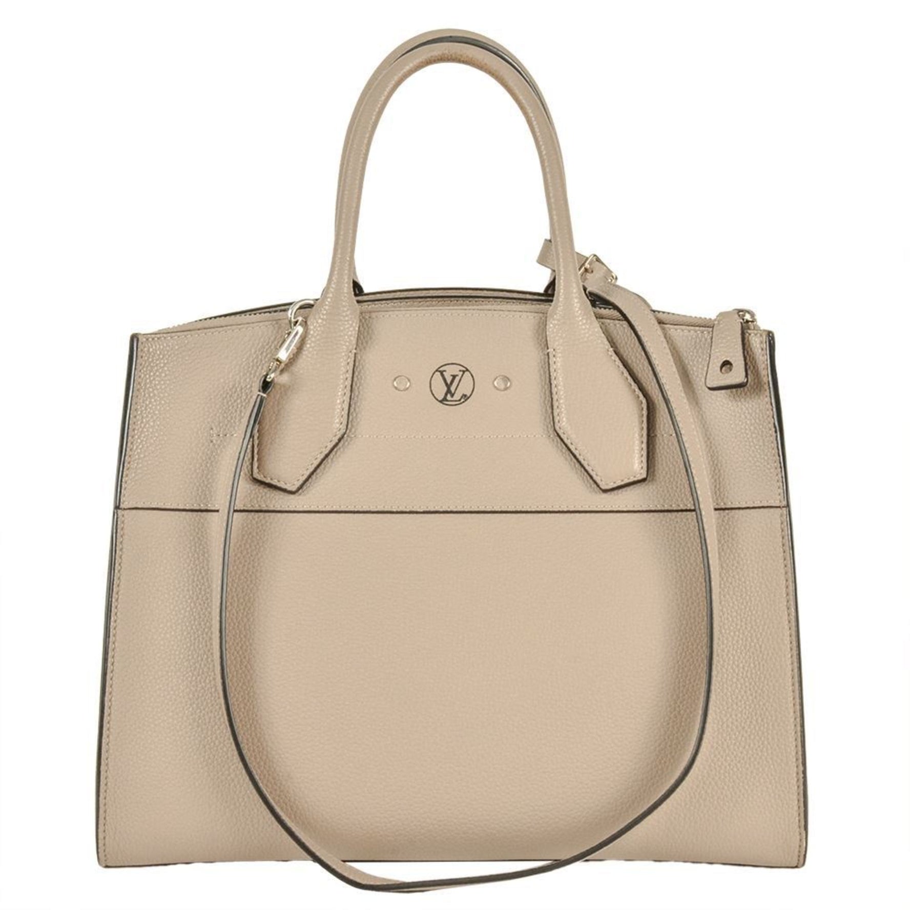 Louis Vuitton City Steamer MM Handbag Leather Galle