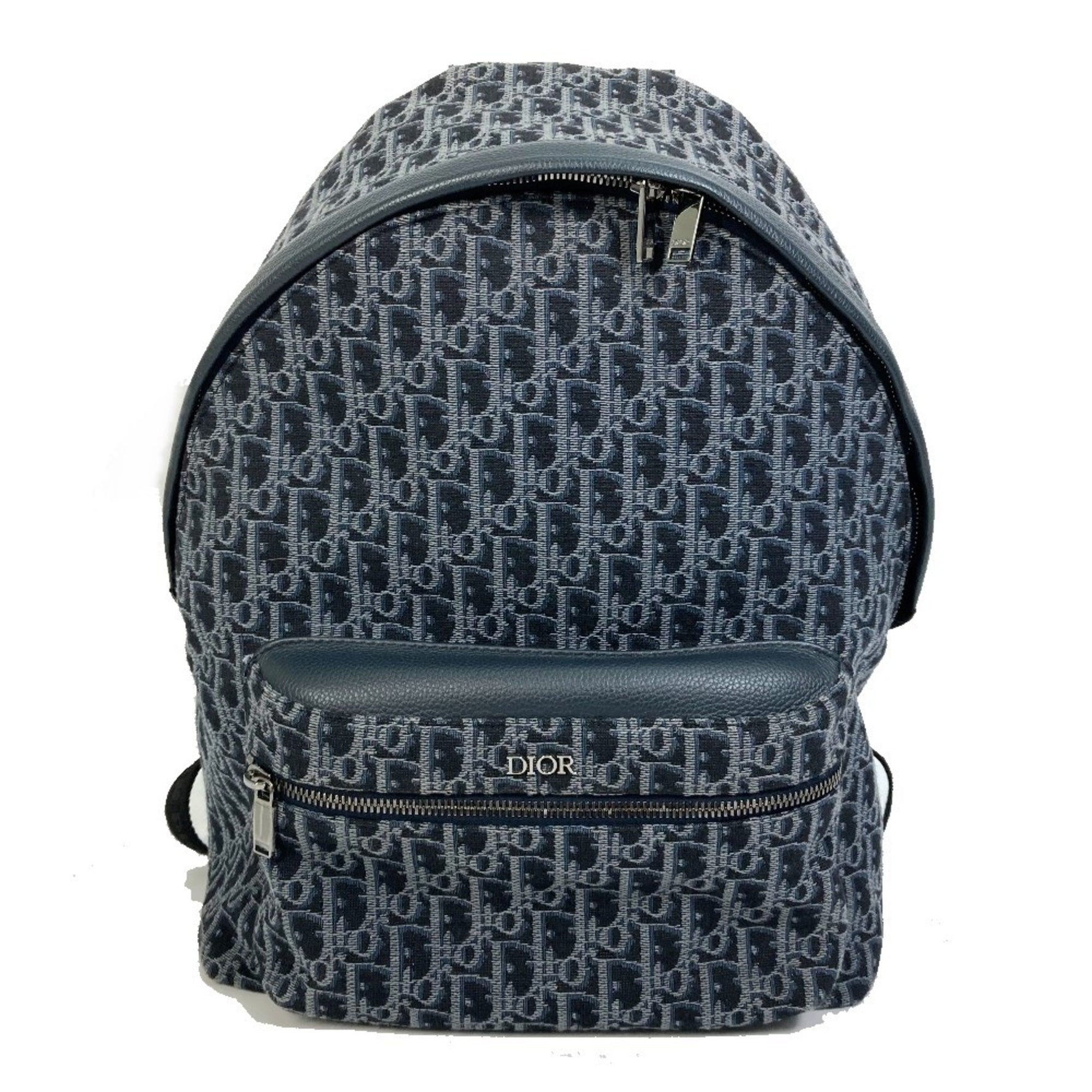 Christian Dior Dior Trotter Oblique Backpack, Canvas/Leather