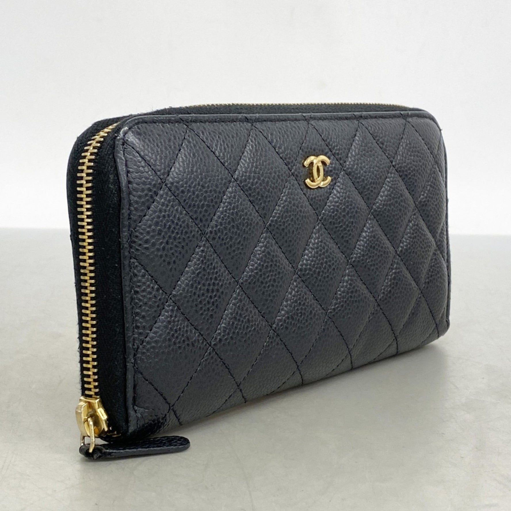 Chanel Matelasse Caviar Leather Long Wallet