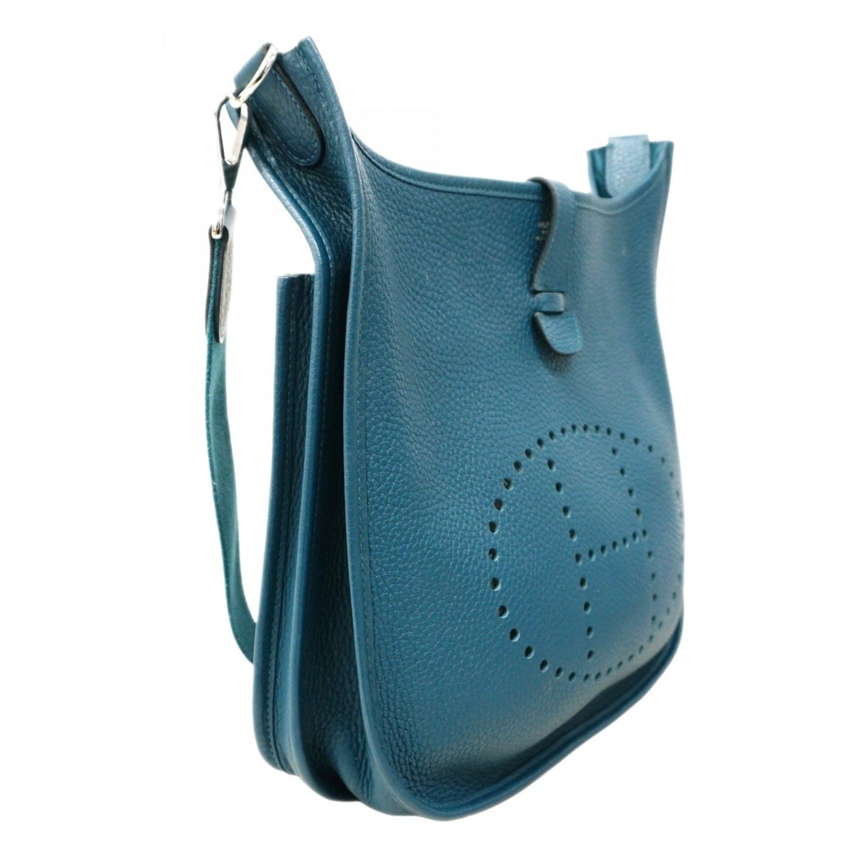 Hermes Hermès Evelyn Shoulder Bag, Taurillon Clemence Corvert, T Stamp