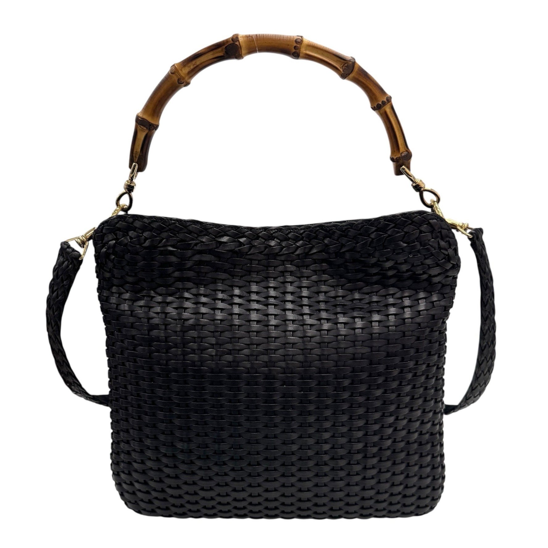 GUCCI Bamboo 001, 0166, 1638 Handbag Shoulder Bag Leather Women's