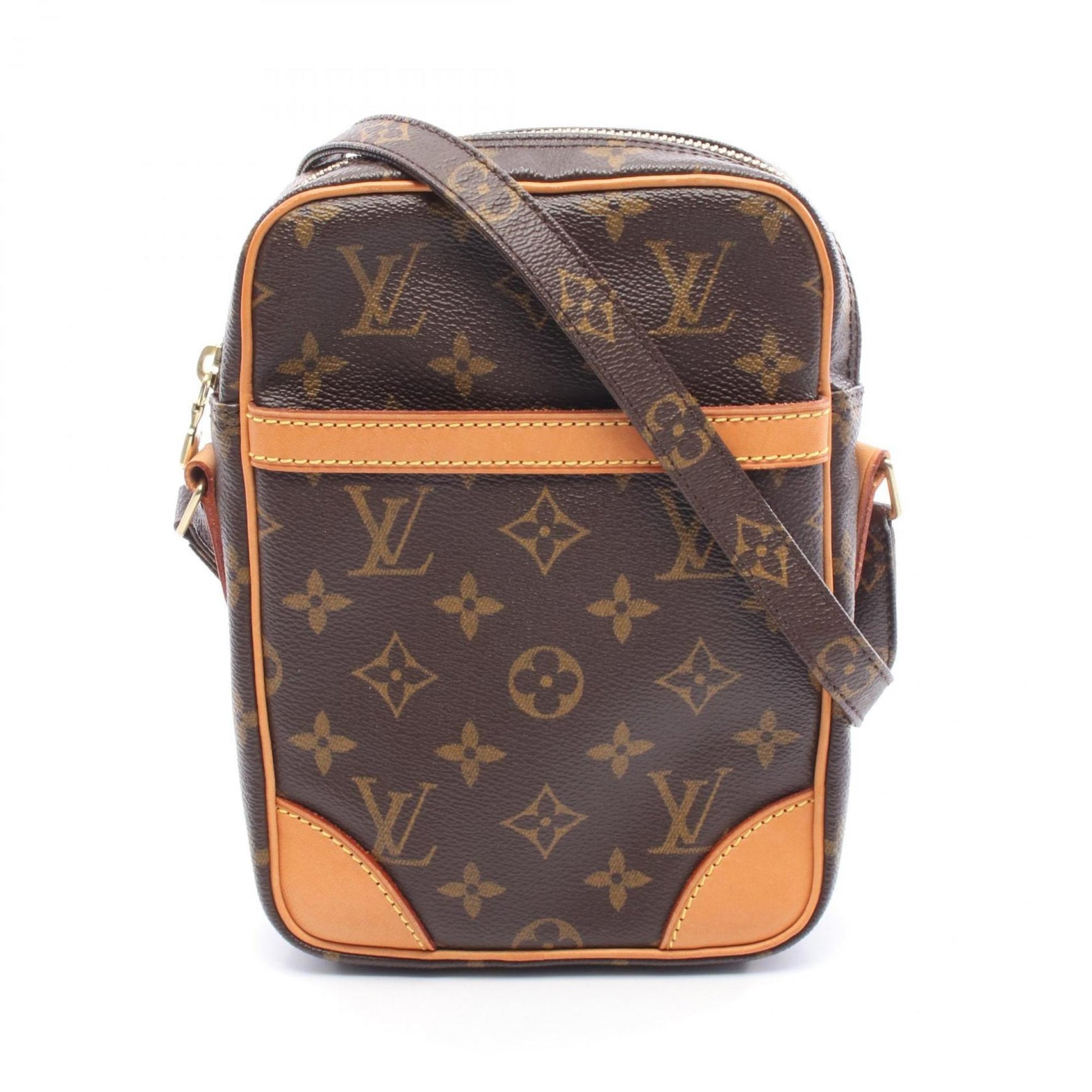 Louis Vuitton Danube Shoulder Bag, Coated Canvas and Leather, Monogram