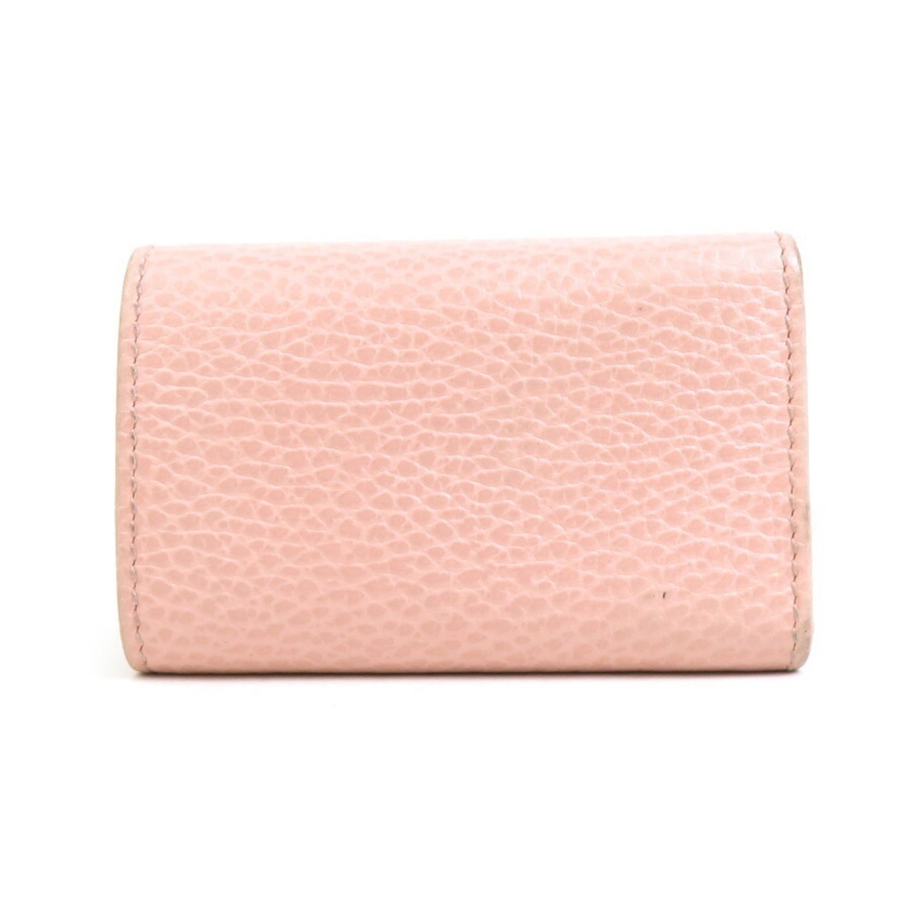 GUCCI GG Marmont Leather Key Case Pink Women's h30425j