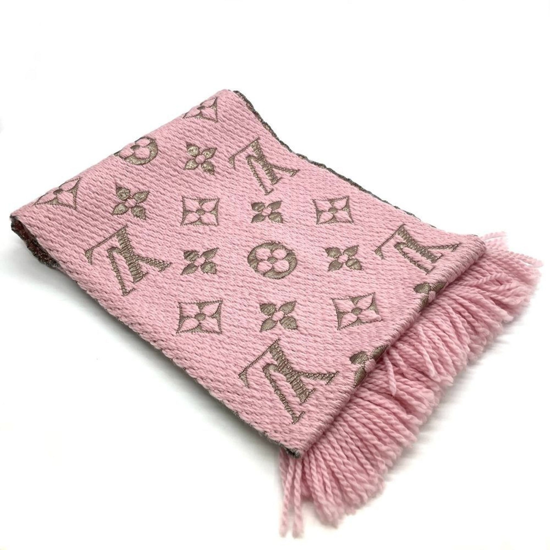Louis Vuitton Echarpe Mania Scarf Rose Ballerine Silk Blend