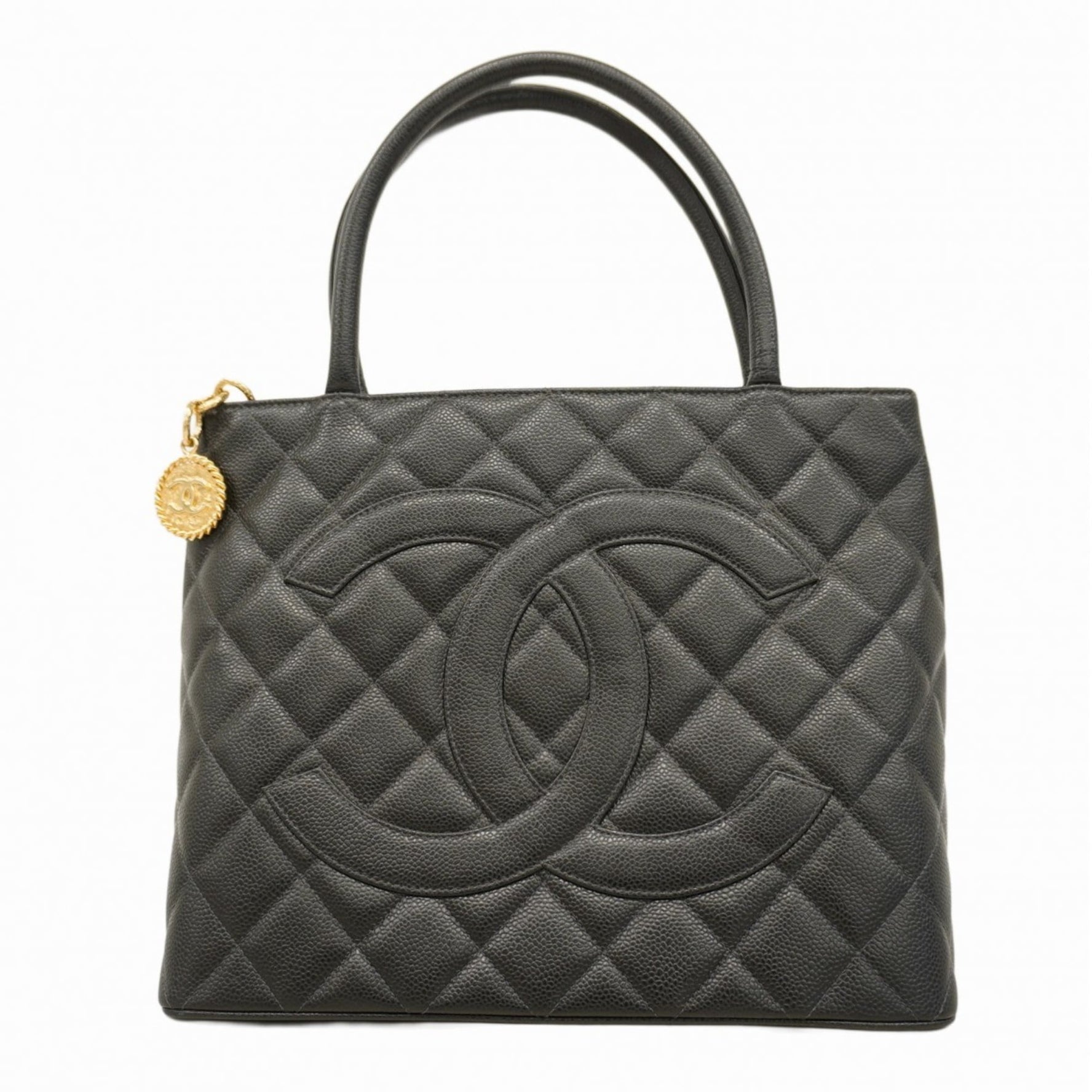 Chanel caviar skin tote bag
