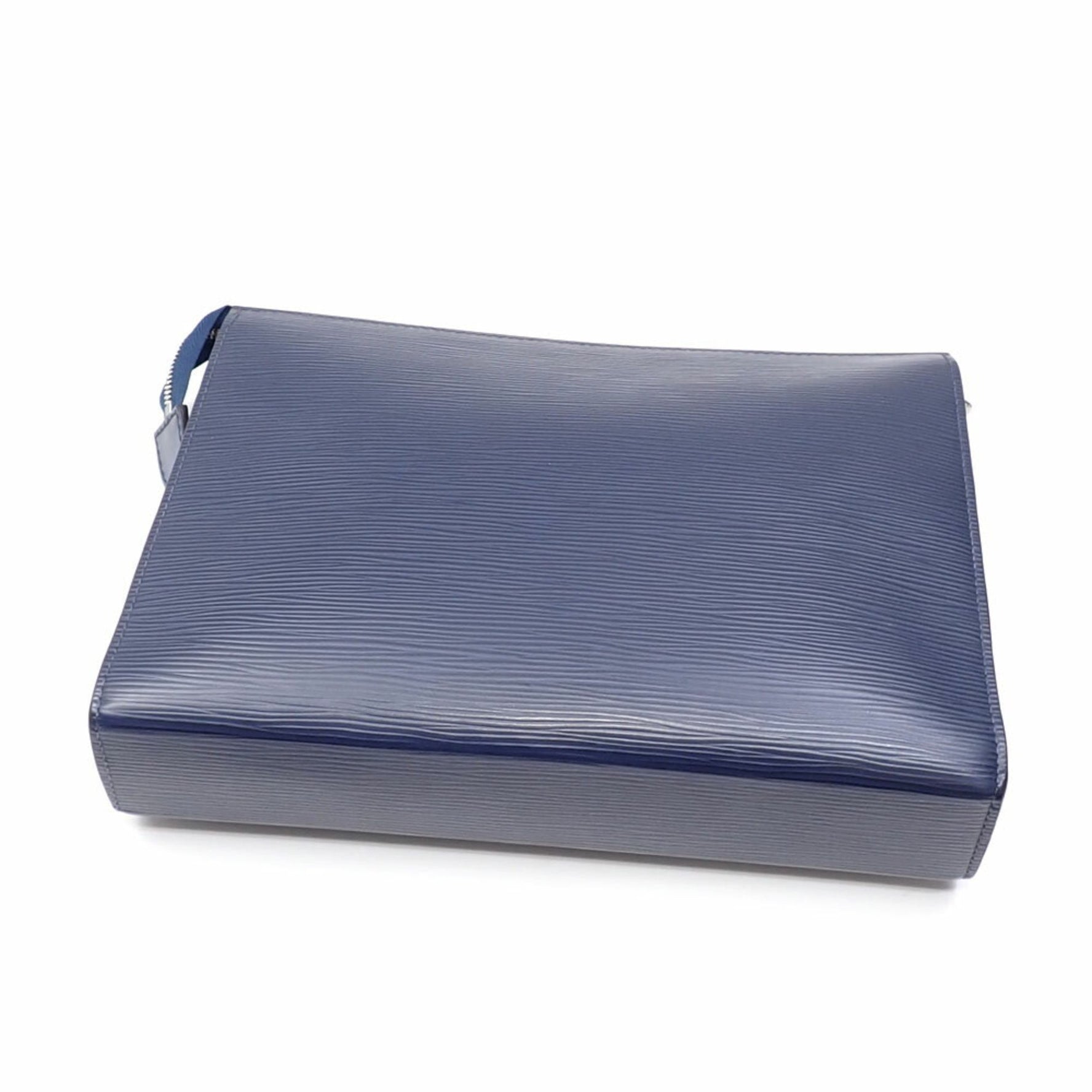 Louis Vuitton Epi Poche Toilette Clutch Bag, Size 26, Indigo Blue, Second Hand
