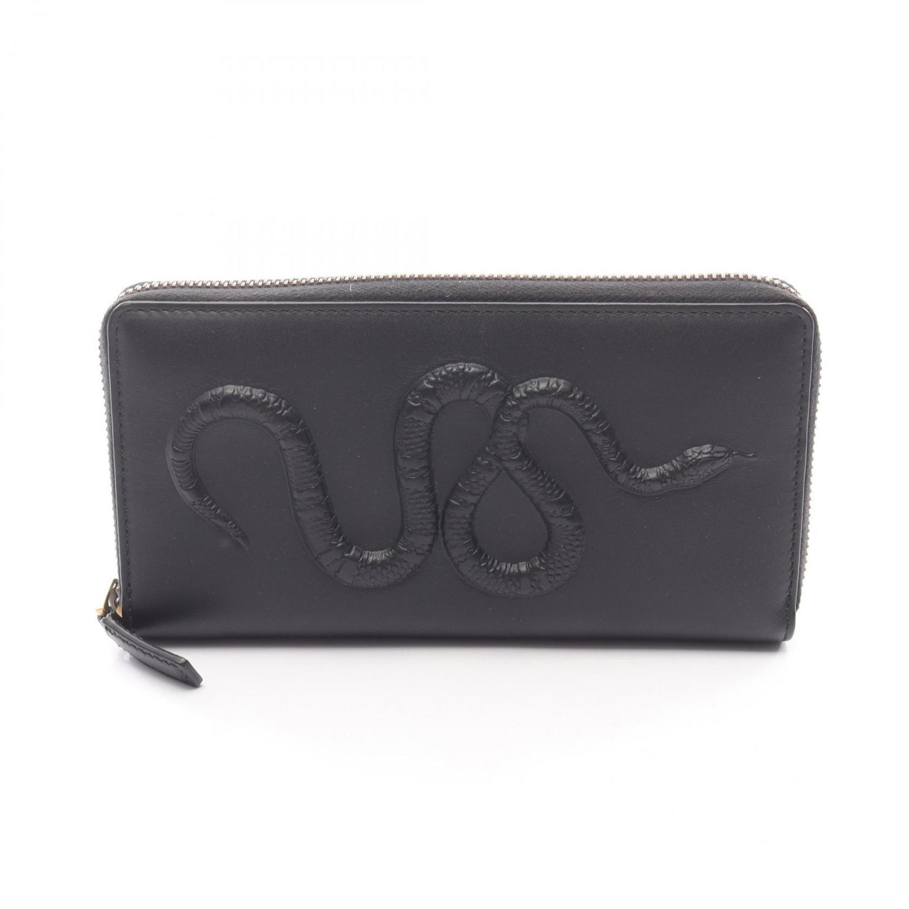Gucci Snake Leather Round Long Wallet
