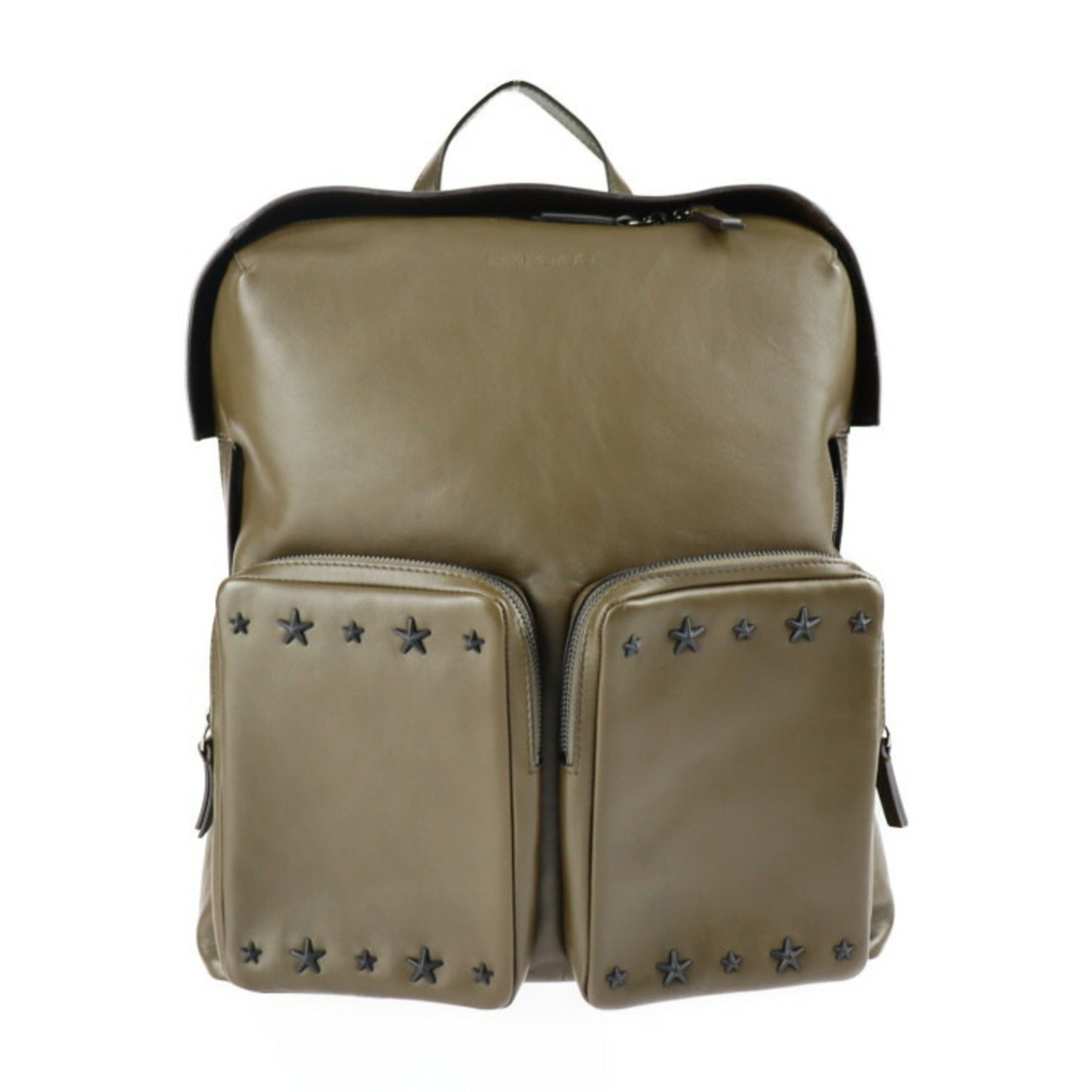 Jimmy Choo LENNOX Rucksack/Daypack Leather Silver Hardware Backpack Star Studs