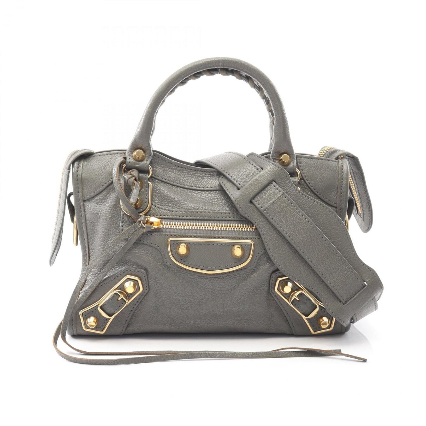 Balenciaga Classic Metallic Edge Mini City Handbag, Leather