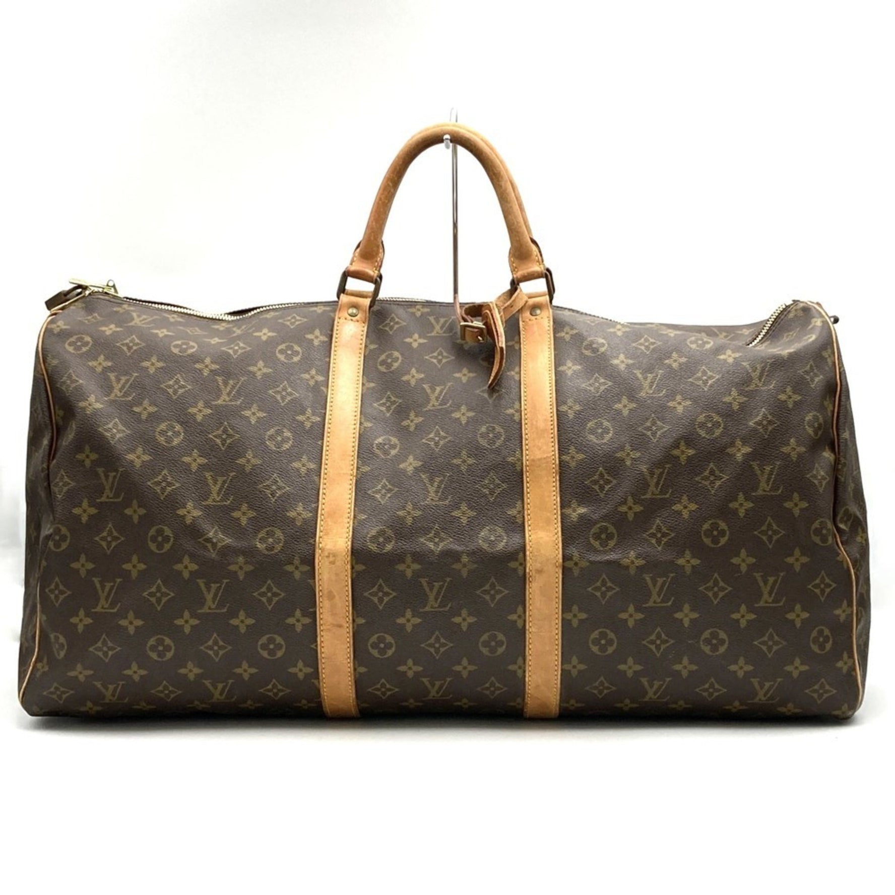 LOUIS VUITTON Keepall 60 Boston Bag Monogram Travel for Men and Women