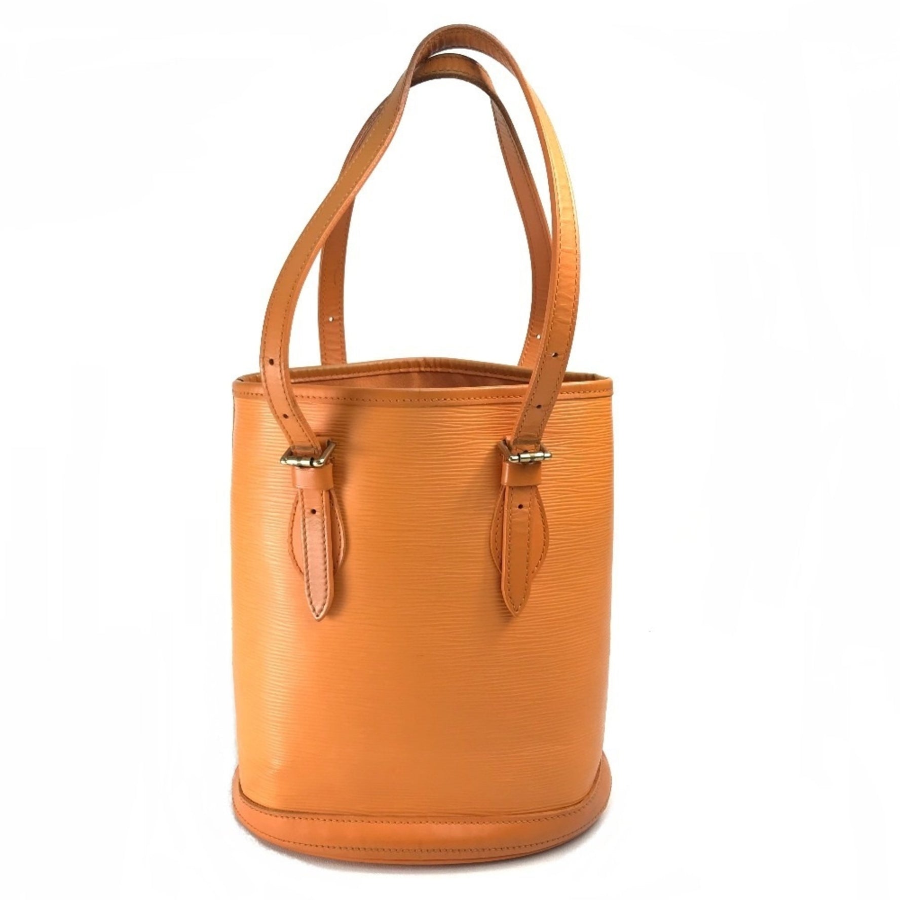 LOUIS VUITTON M5899H Epi Petit Bucket PM Tote Bag with Pouch, Shoulder Bag, Leather, Women's, Mandarin Orange